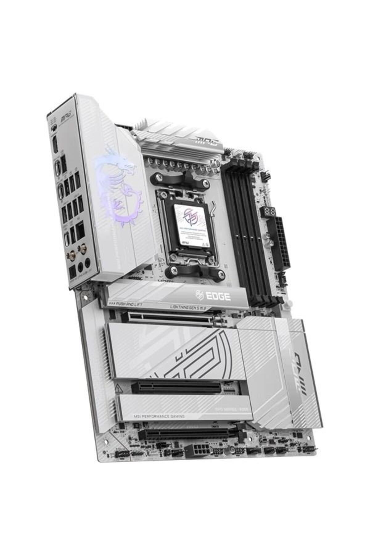 MSI-MPG X870e EDGE TI WIFI7 DDR5 RGB HDMI-DP USBC PCIE 5.0 AM5 ATX 4
