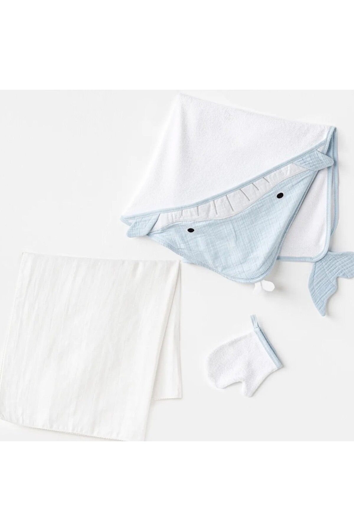 andywawa Andy Wawa BEBEK HAVLU TAKIM 3 PCS TOWEL MUSLIN SET MUSLIN