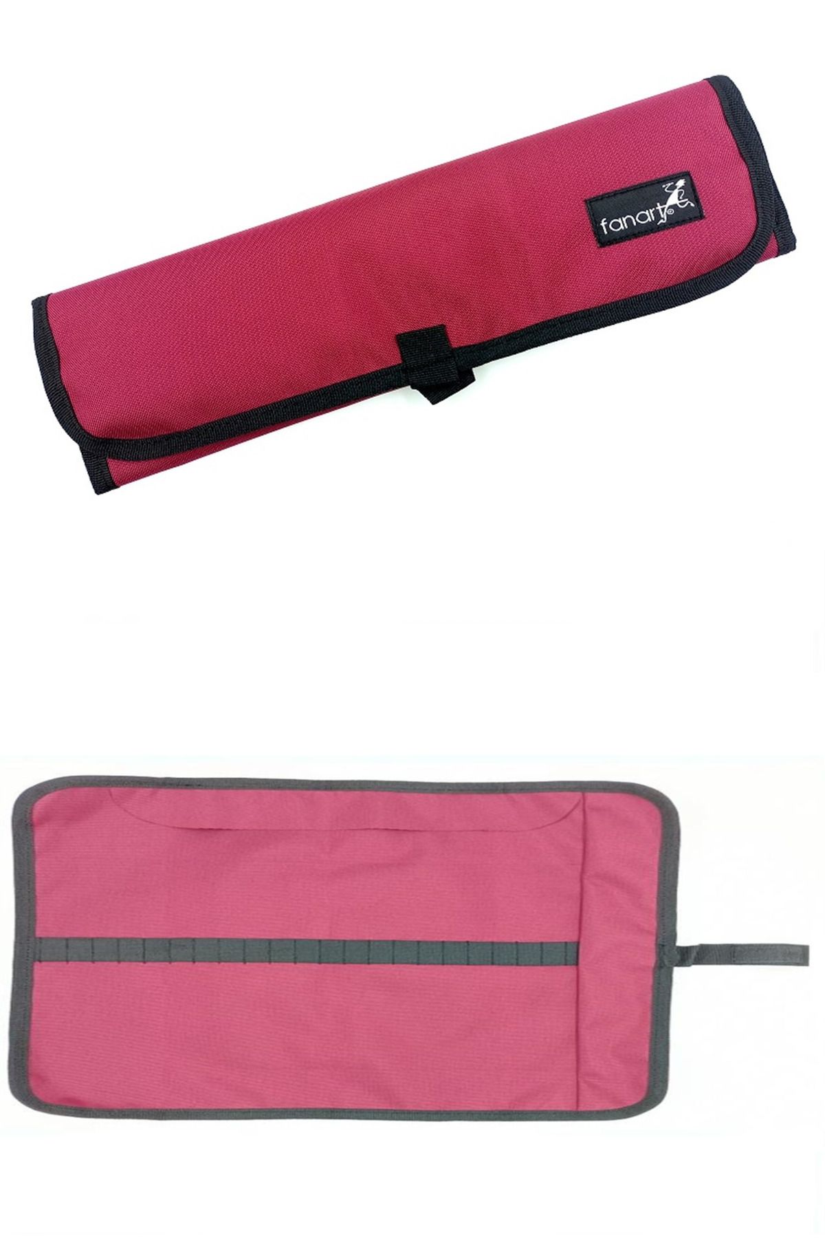 GLANCE Fanart Academy Soft Katlamalı Fırçalık Bordo 25CM
