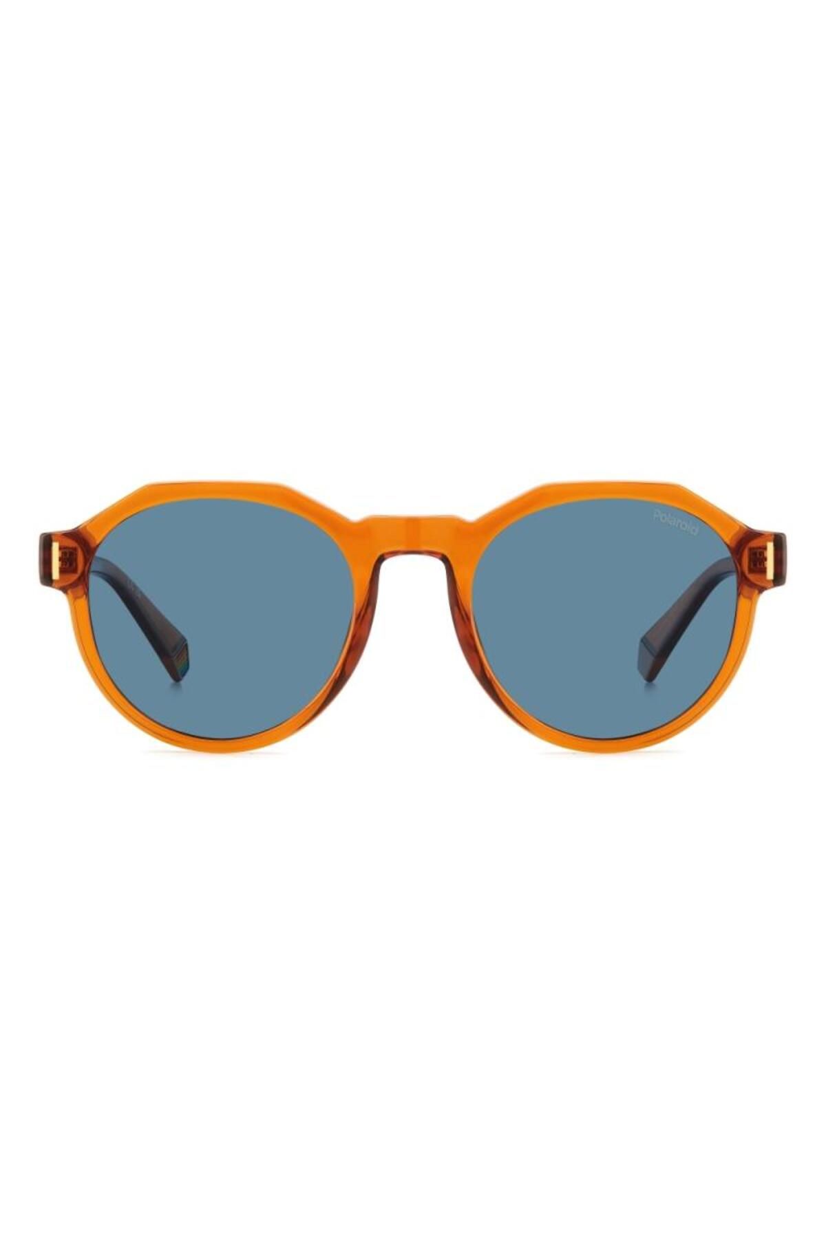 Polaroid-Ochelari de soare Polaroid PLD 6207/S 2LF/C3 pentru femei, portocalii, rotunzi, 52 mm 2