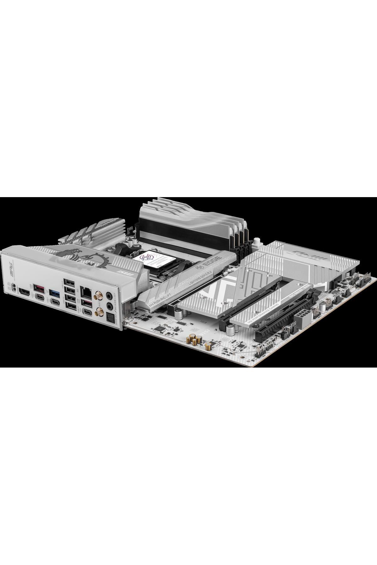 MSI-Mpg B850 Edge Ti Wifi Am5 Ddr5 8400Mhz(Oc) HDMI 4X M.2 USB 10Gbs 5g Lan Wifi 7 Atx 2