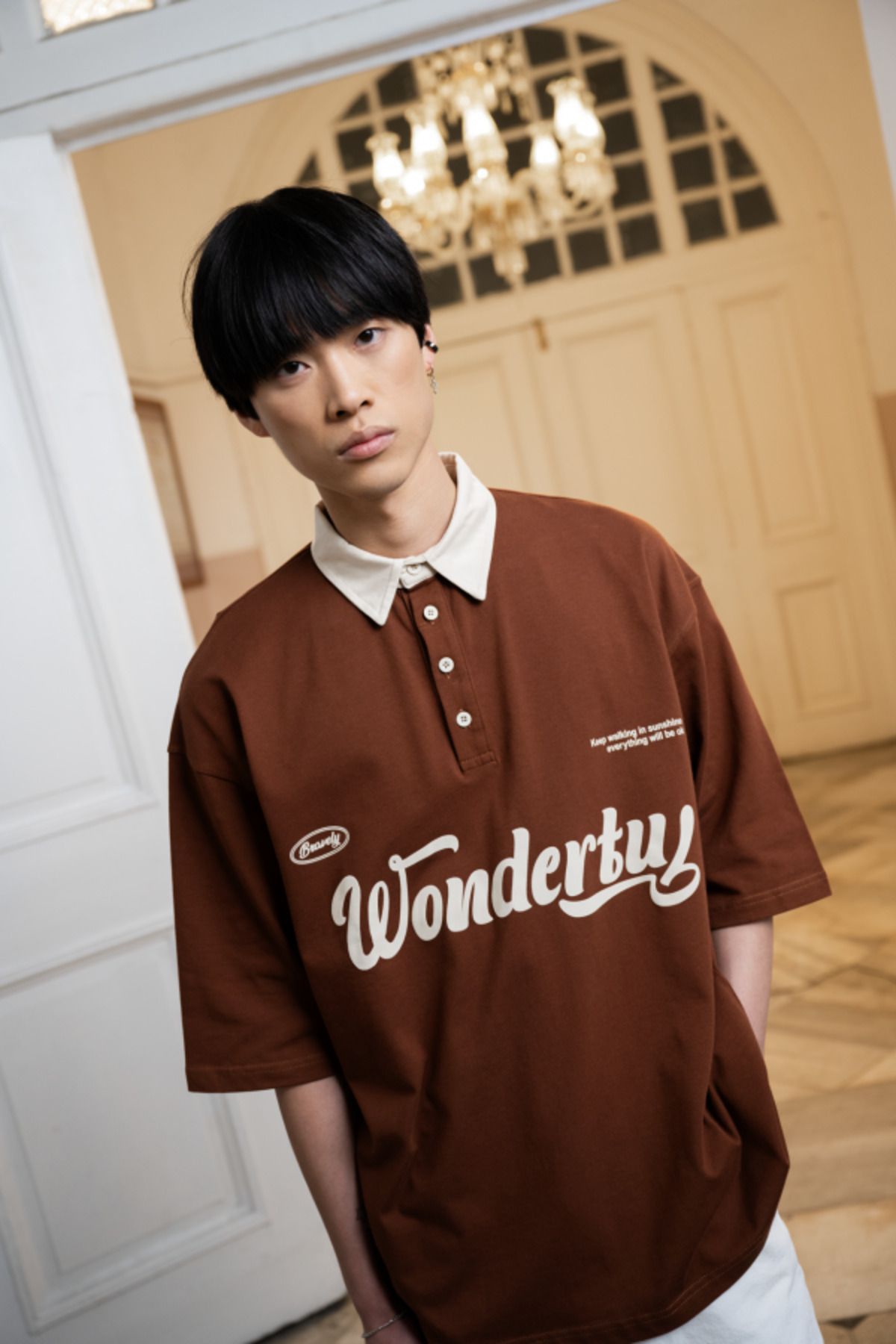 jaceyjace Wonderful Polo Yaka T-shirt - Kahverengi