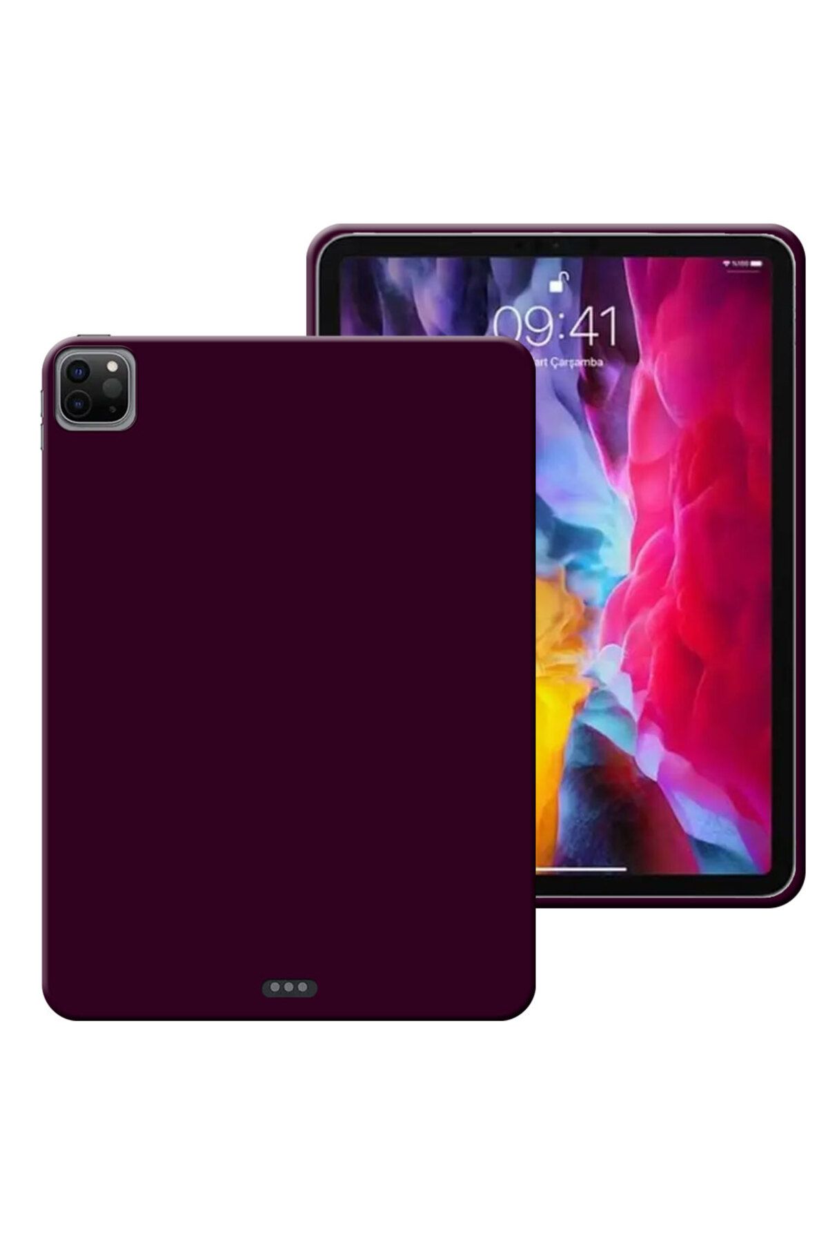 Tekamo Apple iPad Pro 11 3. Nesil Uyumlu A2377 A2459 A2301 Rubber Yıkanabilir Silikon Kılıf
