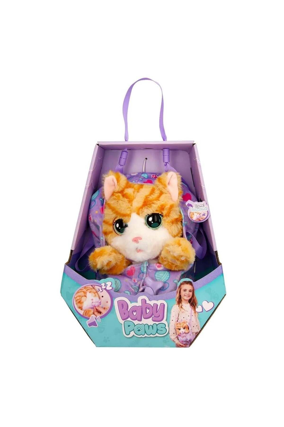 FELİTE Giochi Baby Paws Sesli Kedi 20 cm Peluş 921139 BAW05000