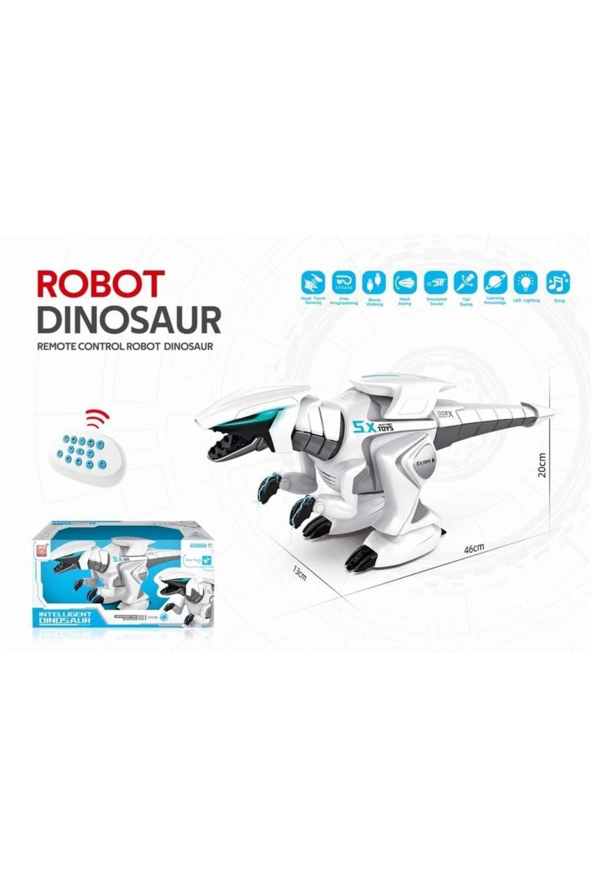 swilex G17 ŞARJLI ETKİLEŞİMLİ ROBOT DİNAZOR U/K -VRD