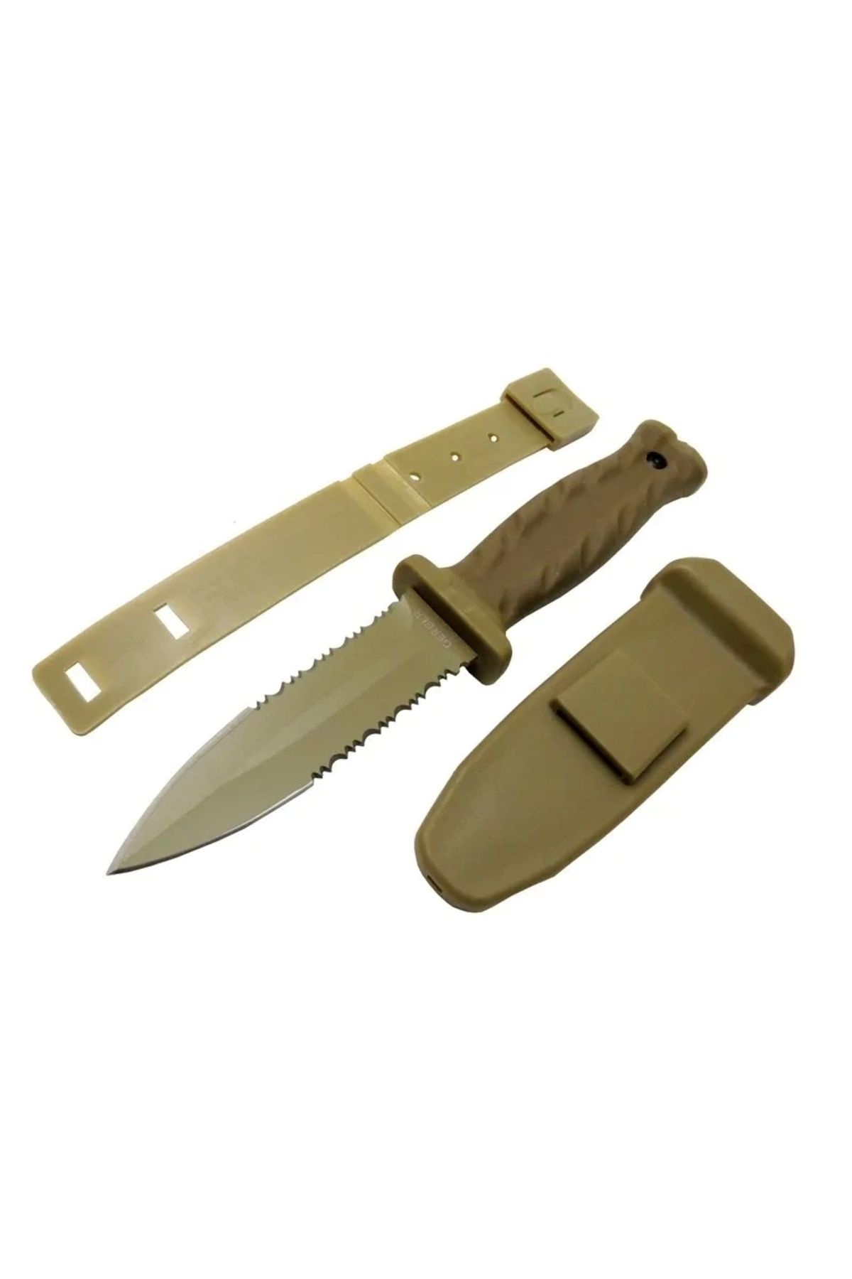ShopNova Knives S30v Haki Av Bıçağı 22cm - Testere Detaylı, Kılıflı
