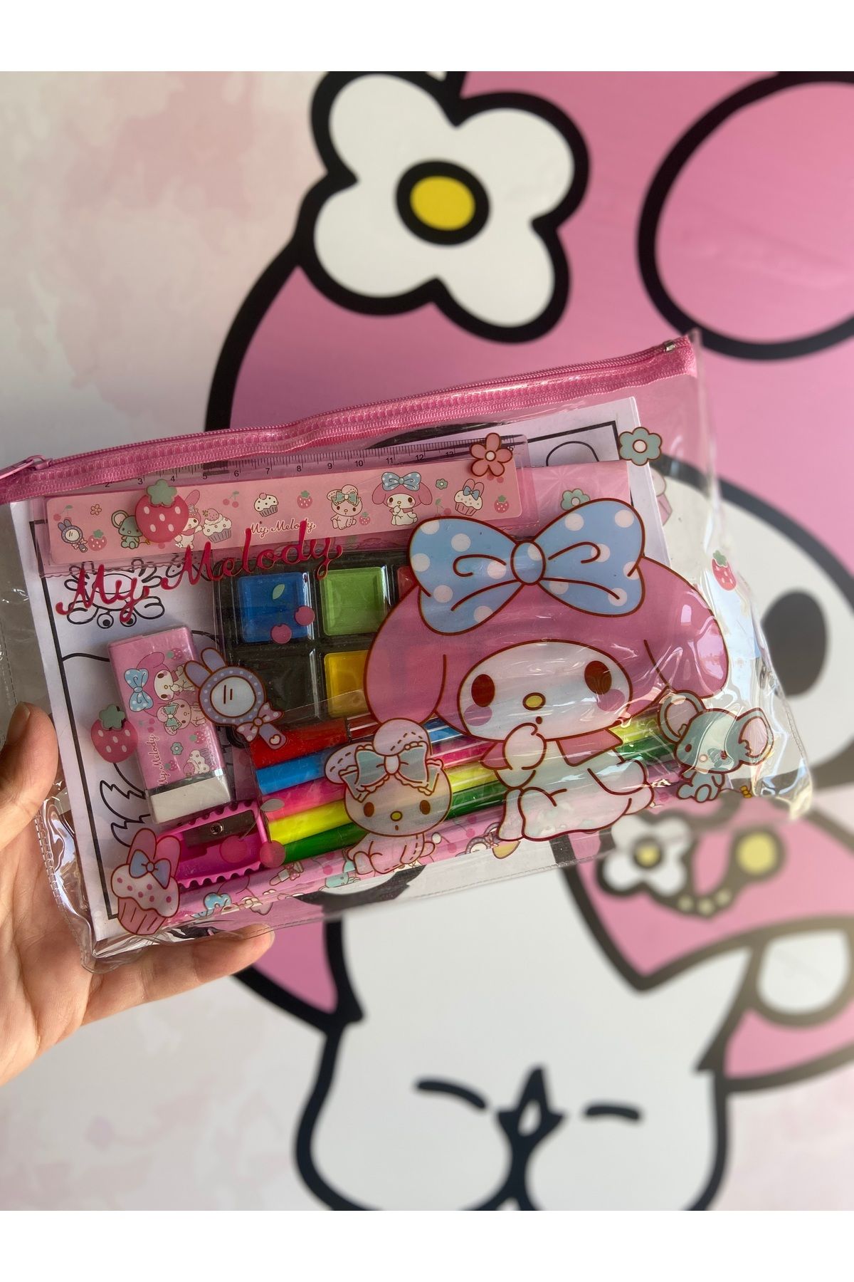 synshop My Melody Melodi Sanrio Kırtasiye Boyama Set