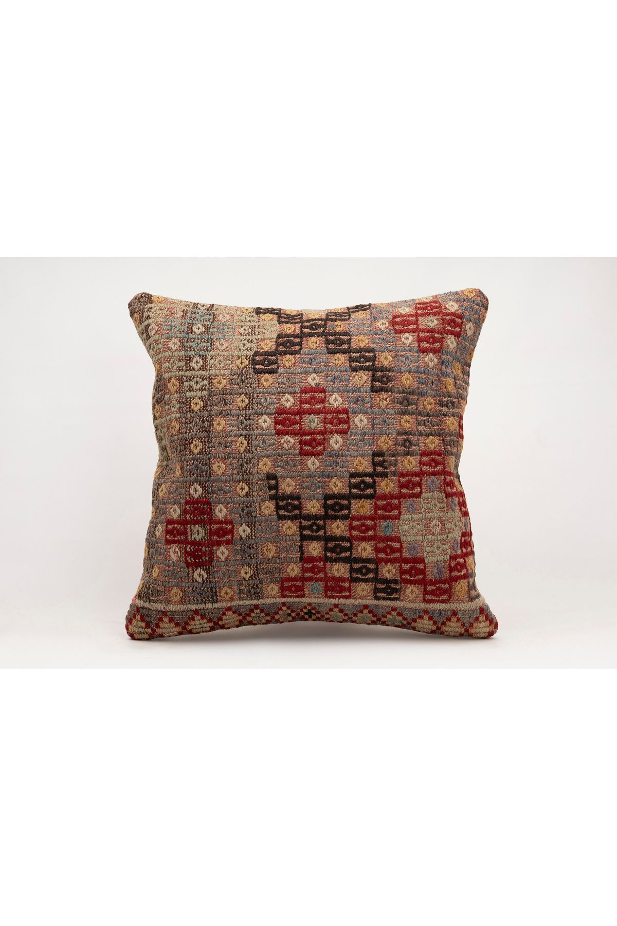 Kilim Whole Sale El Yapımı Kilim'den Yapılmış Yastık Kırlent Kılıfı, 50x50 cm