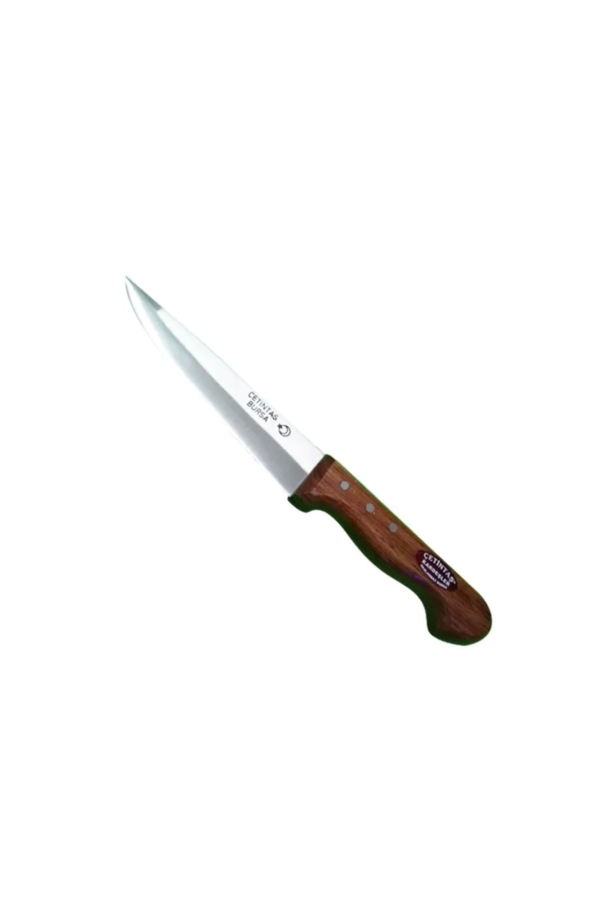 ShopNova Bursa Kurban Ve Kasap Bıçağı No:0, 12 Cm, Ahşap Gül Sap