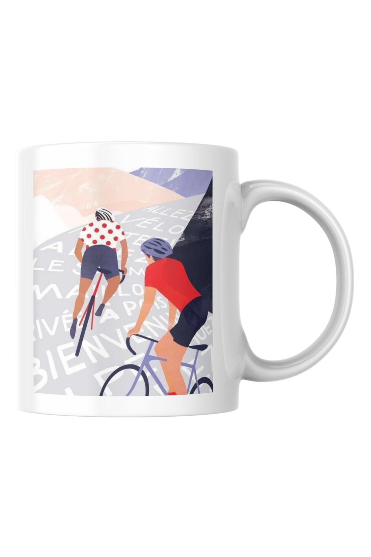 TakeTshirt Bisiklet Baskılı Kupa Bardak Cycling Hediyelik Çay Kahve Kupası Coffee Mug