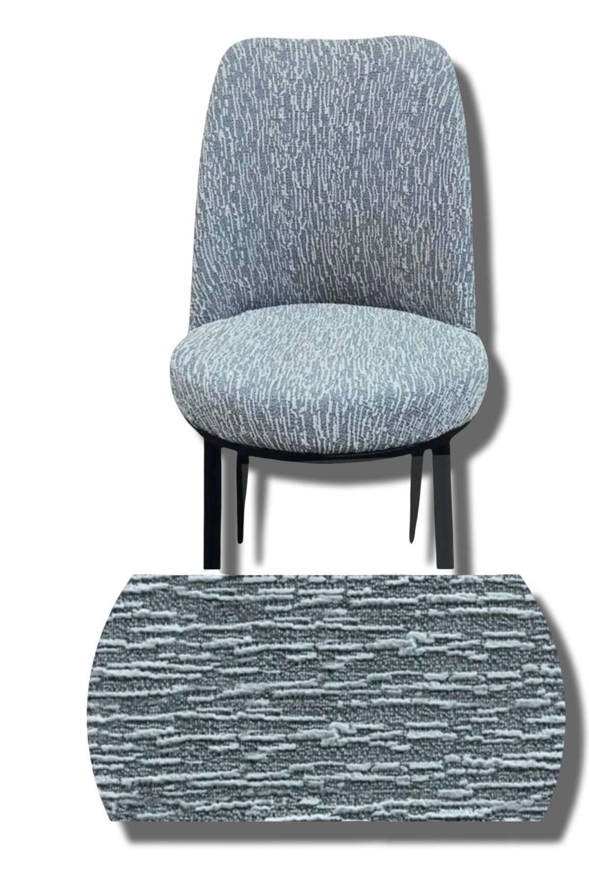 Muensu 6 Adet Oval, Yuvarlak Sandalye Örtüsü One Size 0001