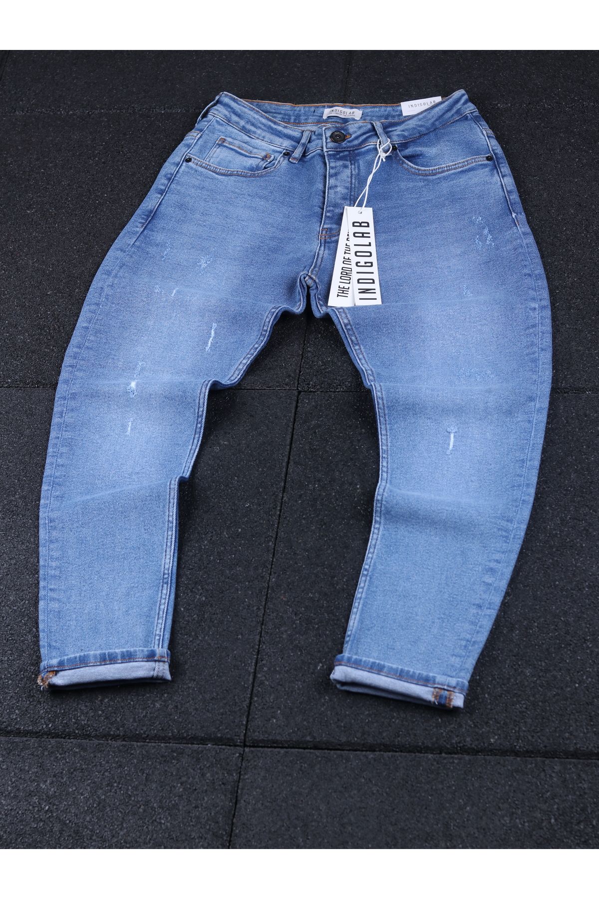 INDIGOLAB erkek mavi denim pantolon