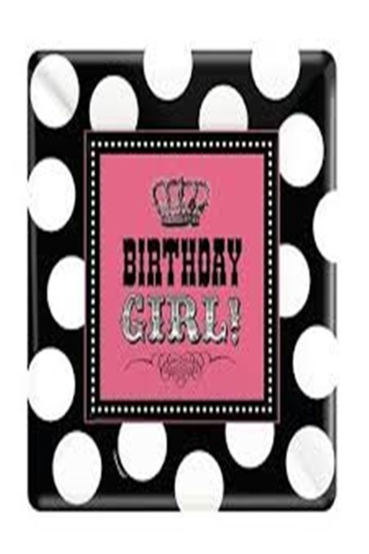 PARTİ SEPETİ Parti Sepeti Amscan Birthday Girl Kare Tabak