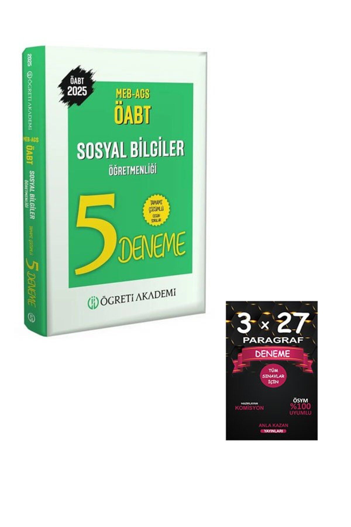 Anla Kazan Yayınları Öğreti 2025 ÖABT MEB-AGS Sosyal Bilgiler Öğretmenliği 5 Deneme Çözümlü+AnlaKAzan PAragraf
