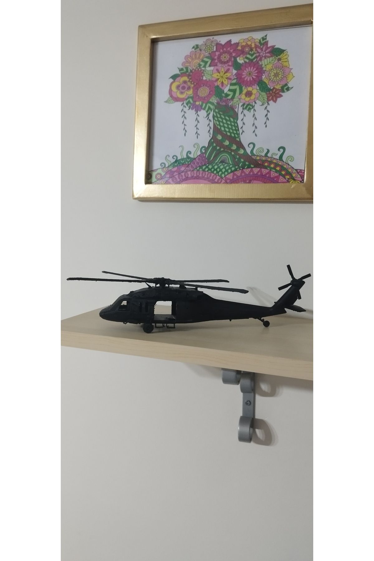 KLC Tasarım Scorsky S70 Model 3D Baskı Helikopter (25 cm Dolgusuz)