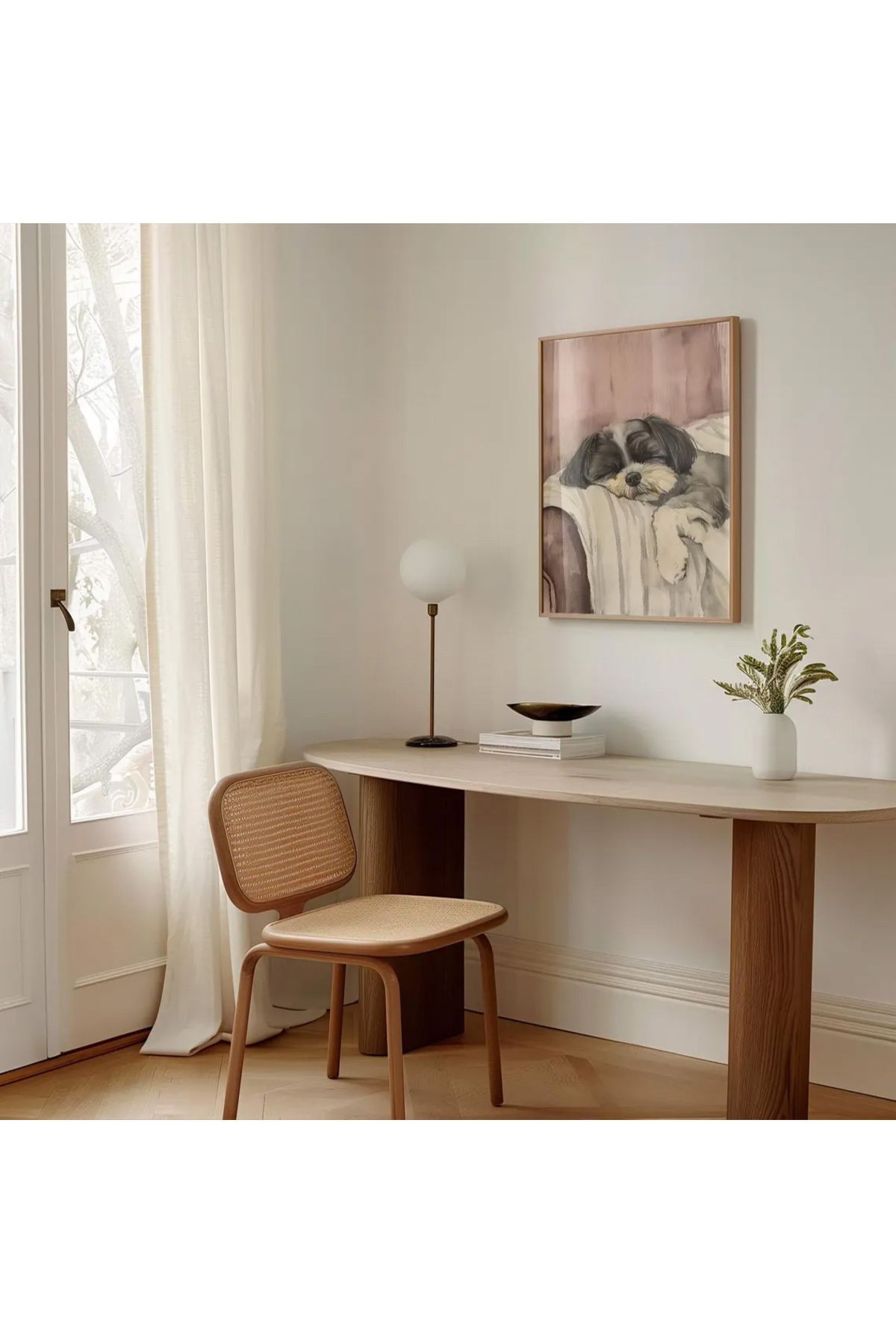 Dekorsiahome Tek Parça Ahşap Çerçeveli Oturma Odası Salon Mutfak Tablo TK0648