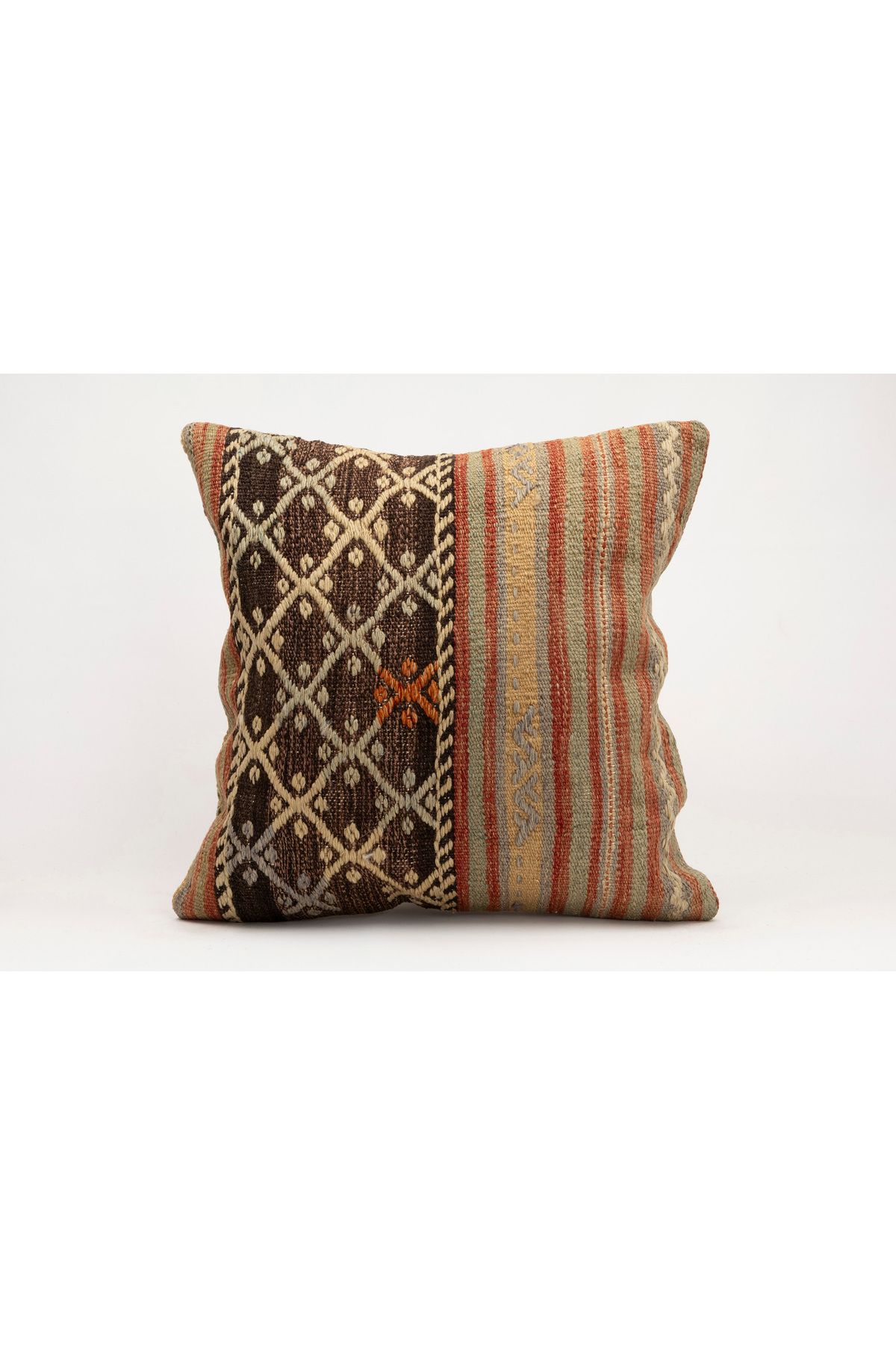 Kilim Whole Sale El Yapımı Kilim'den Yapılmış Yastık Kırlent Kılıfı, 50x50 cm