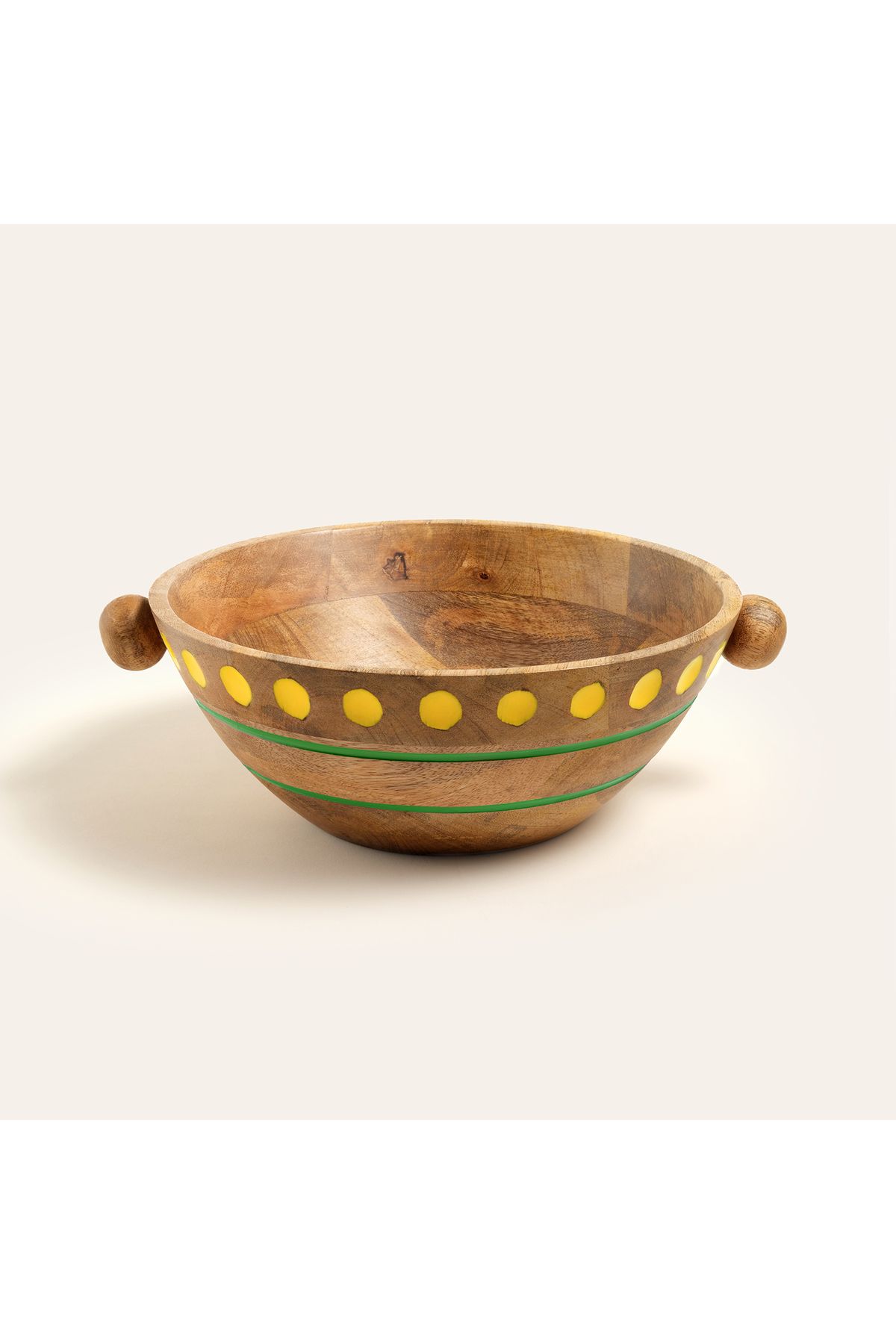 Zsa Zsa Zsu Lakrı Mango Ağacı Kase 28x23x9 Cm Sarı