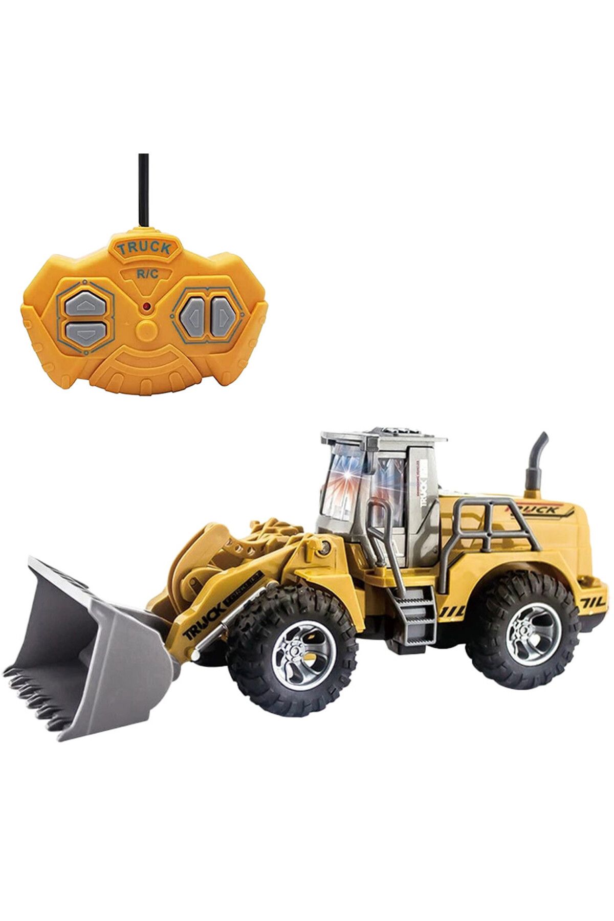 Pitikot-Pitikot® Toy Backhoe Loader with RC Remote Control for Kids with Front Loader 7