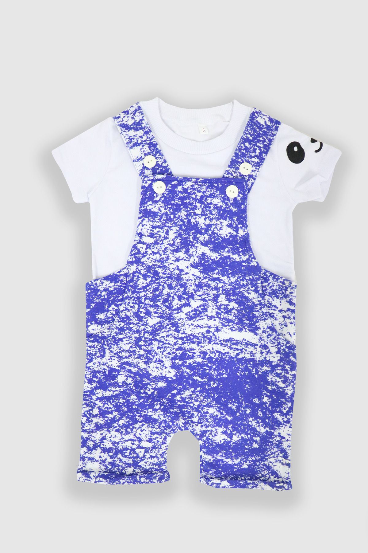 e-çocuk Erkek Bebek Batik Tshirtli Slopet Takım - T0156