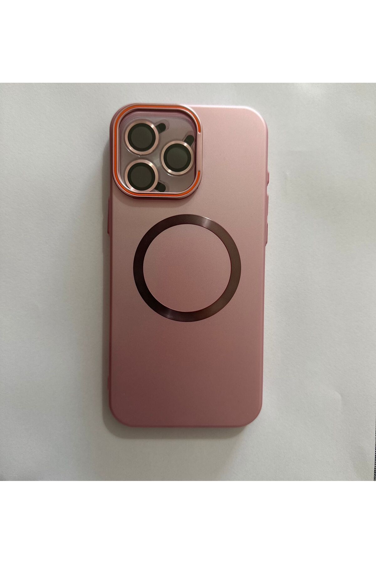 İZMİR ÖZER TEKNOLOJİ IPHONE 16 PRO MAX STANTLI LENSLİ PEMBE