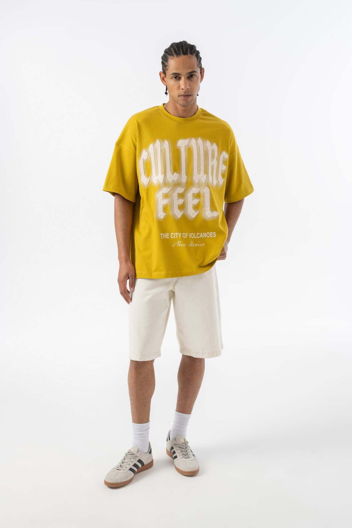 jaceyjace Culture Feel Oversize T-shirt - Hardal