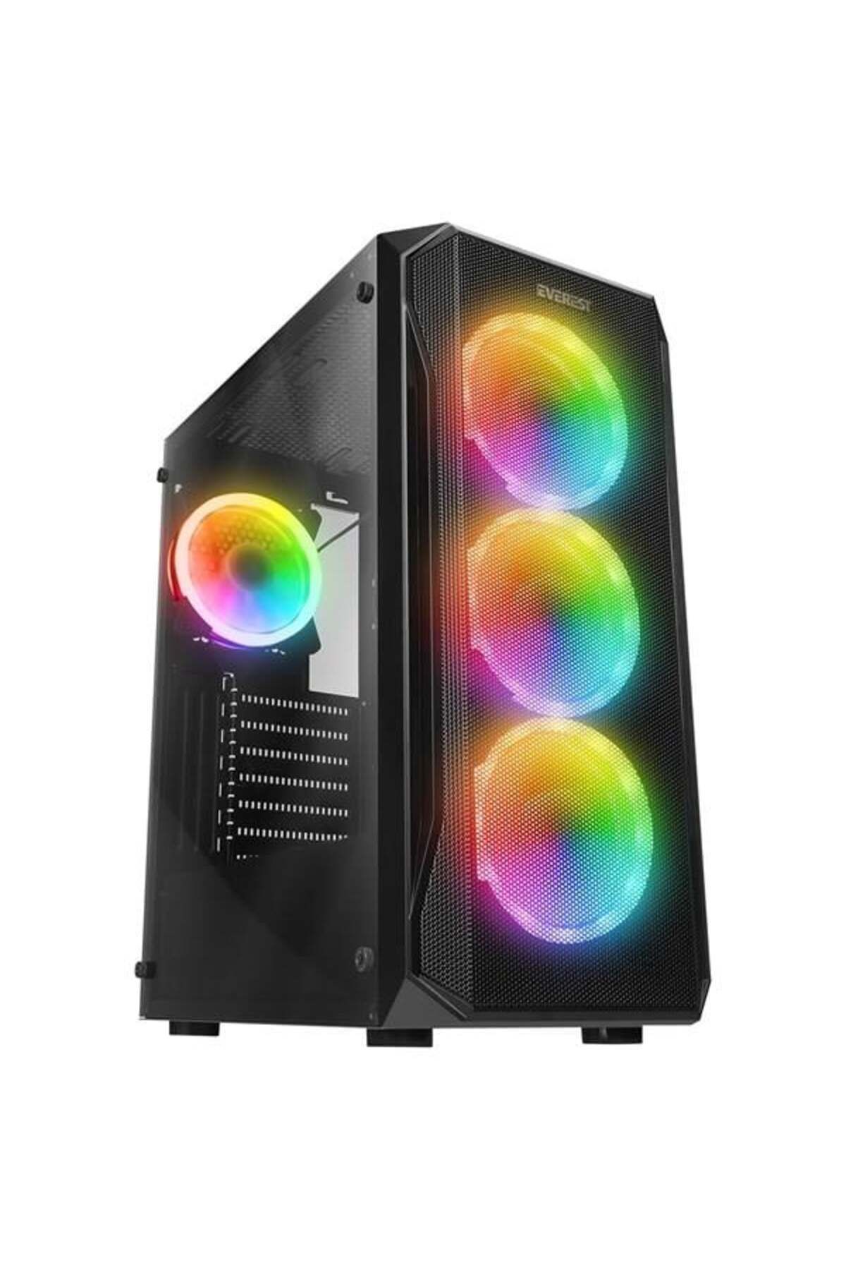 Everest 600w X-racer Gaming Mid-tower Pc Kasası 4x-fanlı