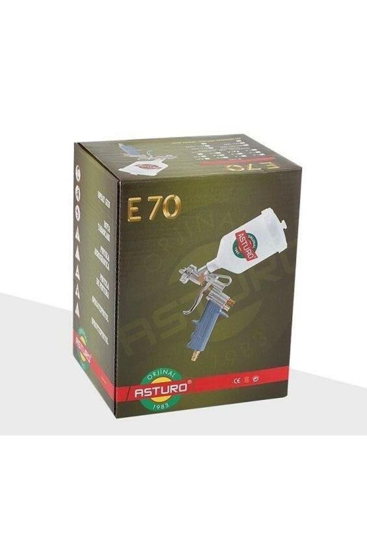 Asturo E70 1,8 Mm Üstten Depolu Havalı Boya Tabancası