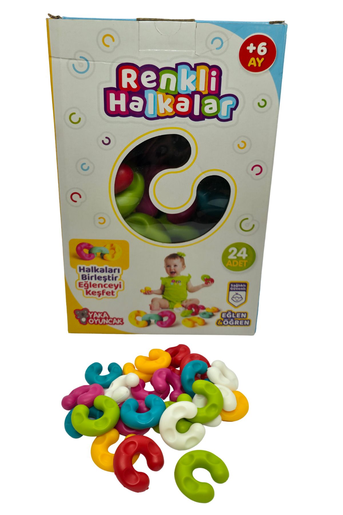 RAF Store Renkli Halkalar 24 Adet Eğitici Oyuncak