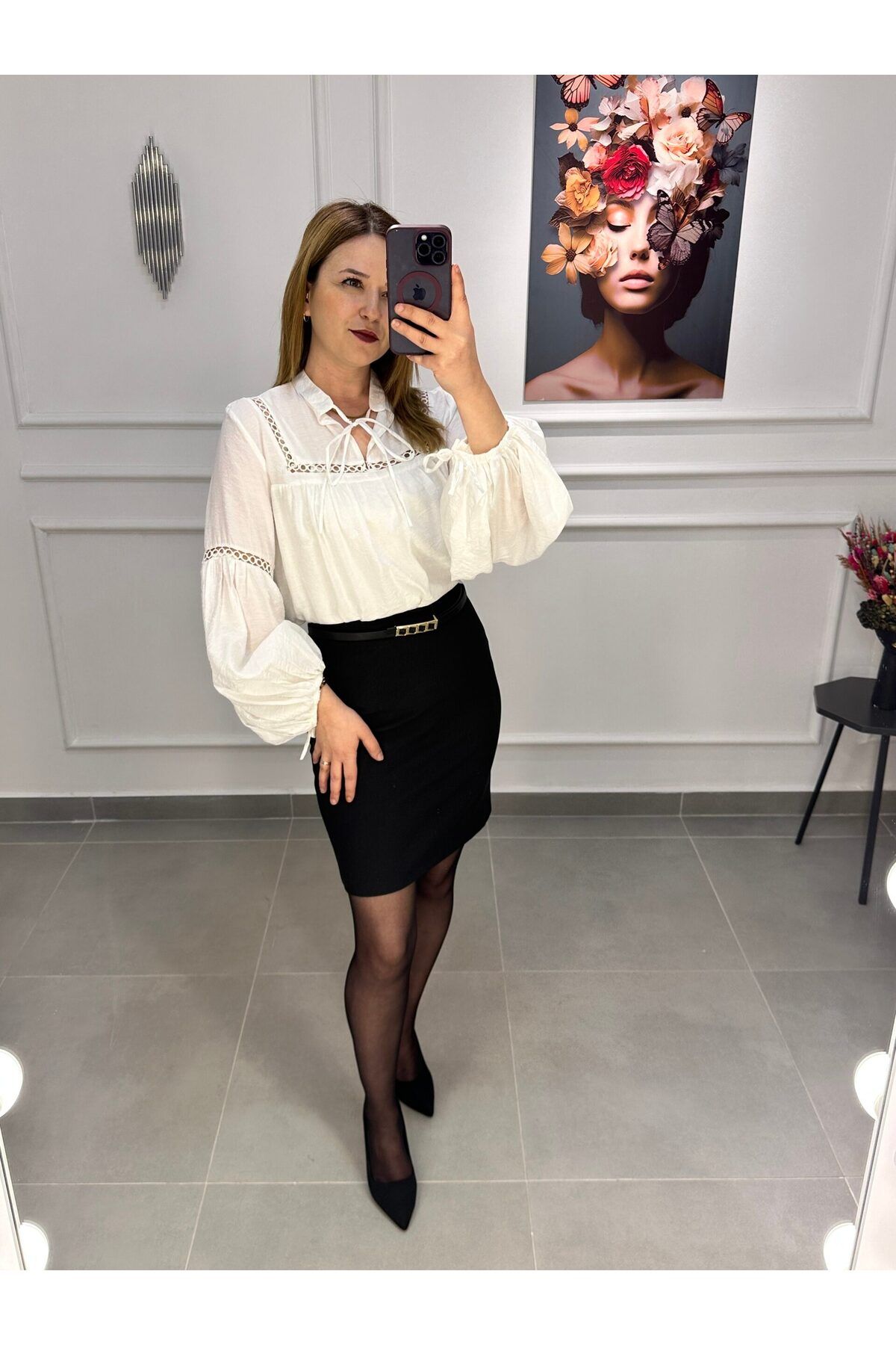 Butik Siyah Mini Etek