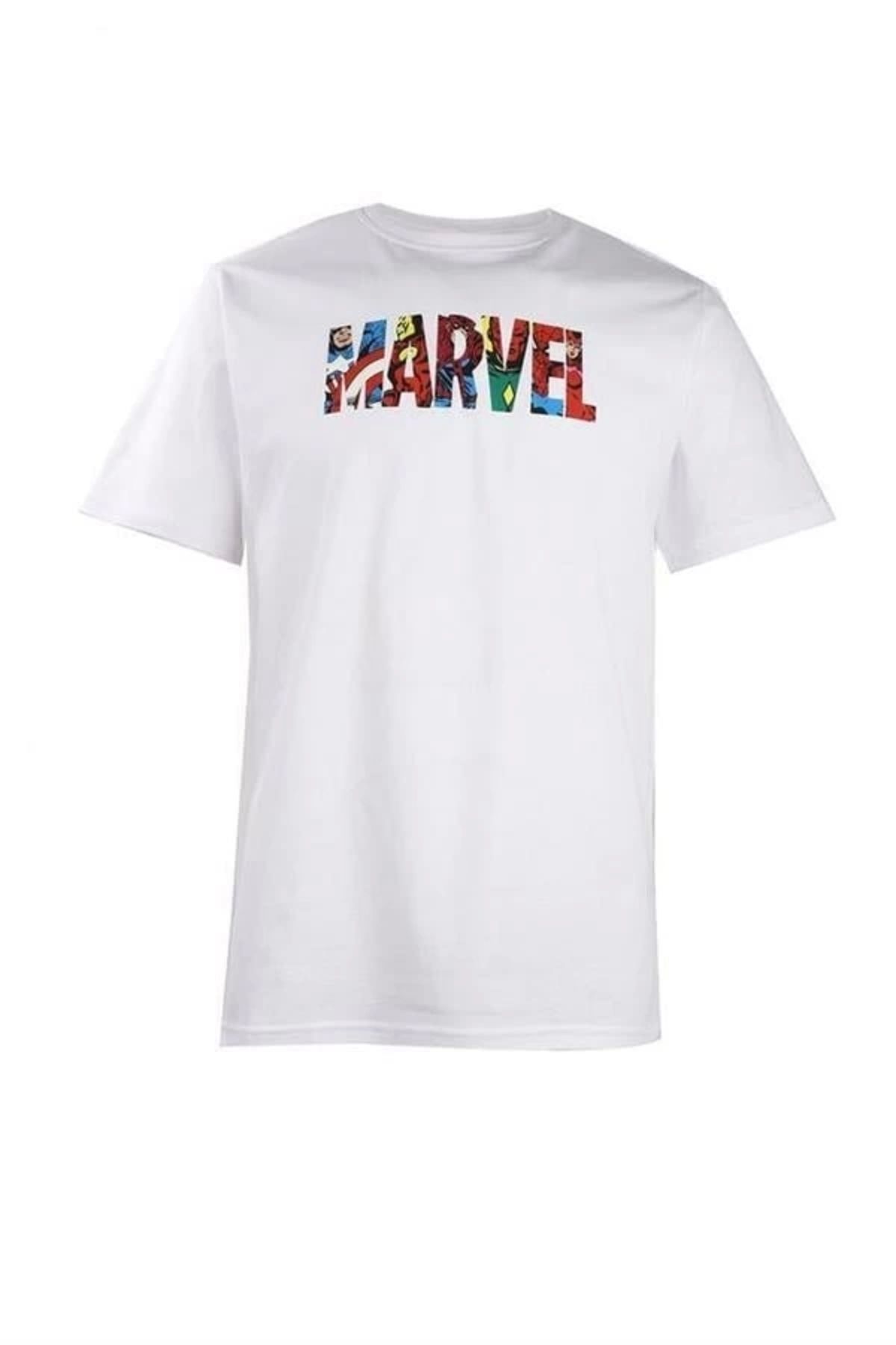 Lale Moda Marvel Baskılı Erkek T-Shirt