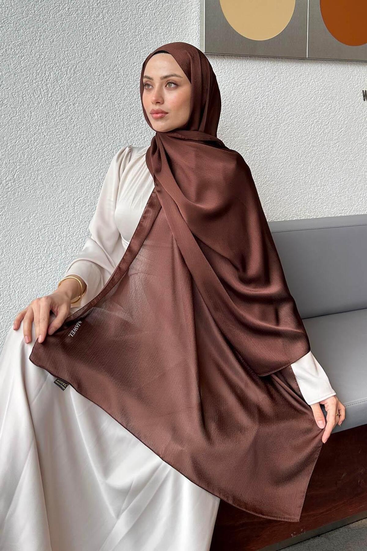 lamelif Janjan Şal Kahverengi görsel 3