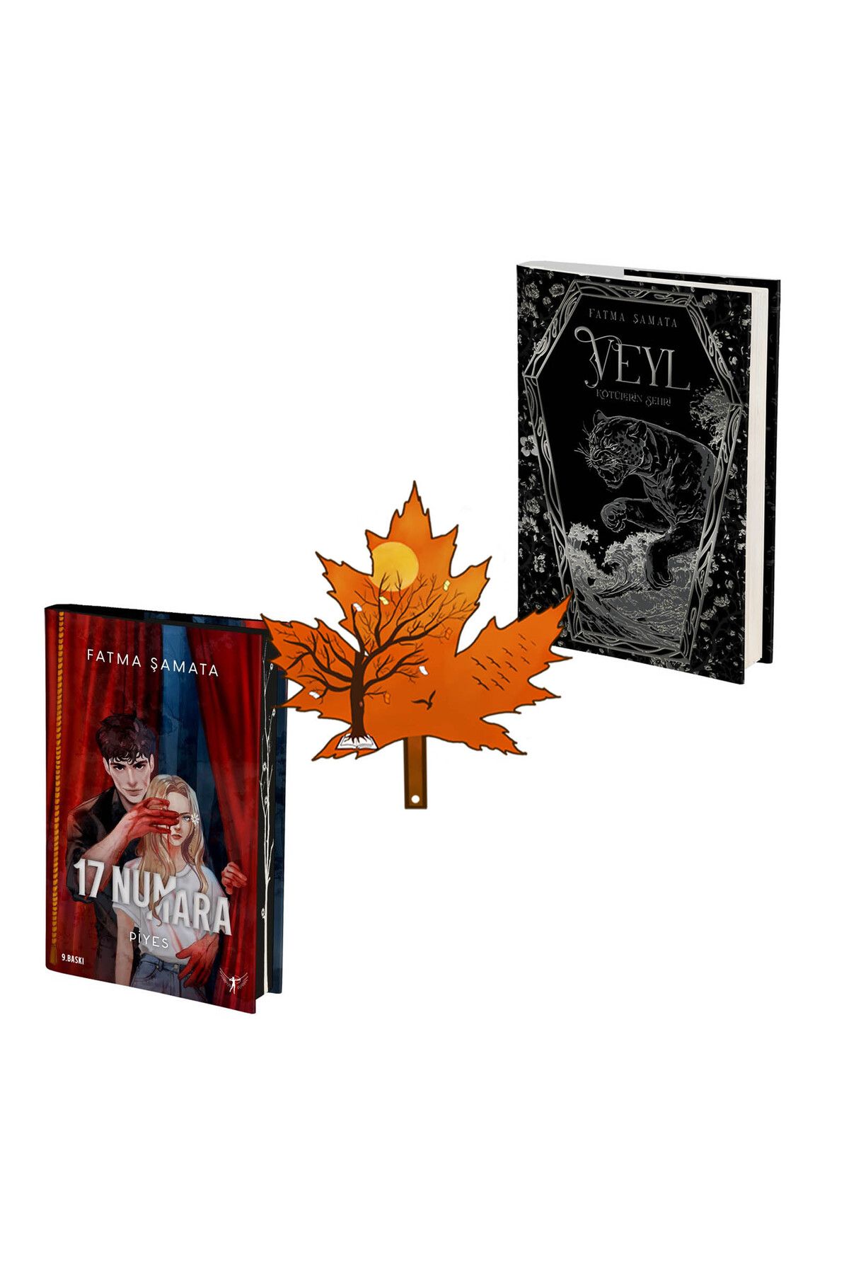 Artemis Yayınları fatma şamata - 17 numara piyes - veyl kötülerin şehri - ciltli set- ve kitap ayracı
