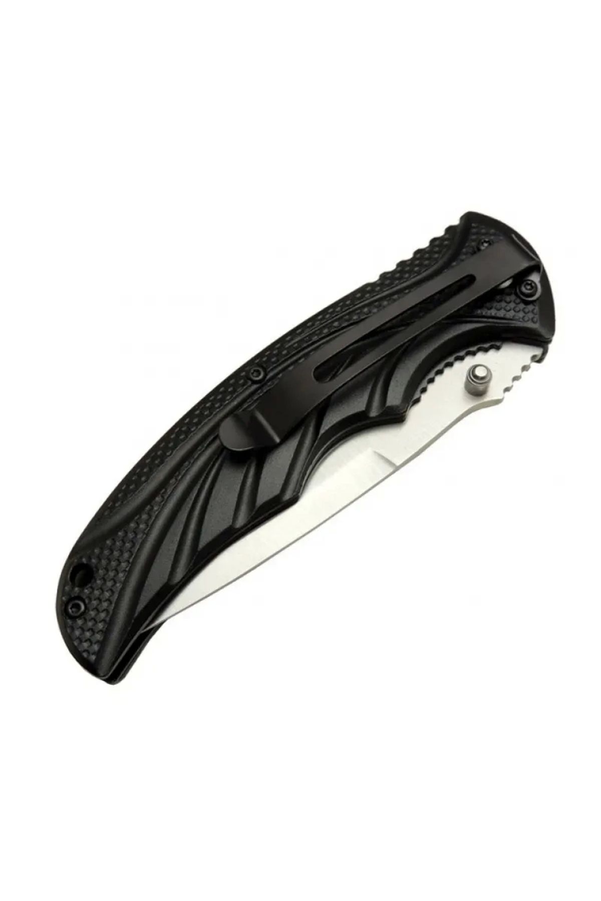 ShopNova Handsome 453 Yeşil Kamp Çakı 21,5cm - Yarı Otomatik, Kemerlikli