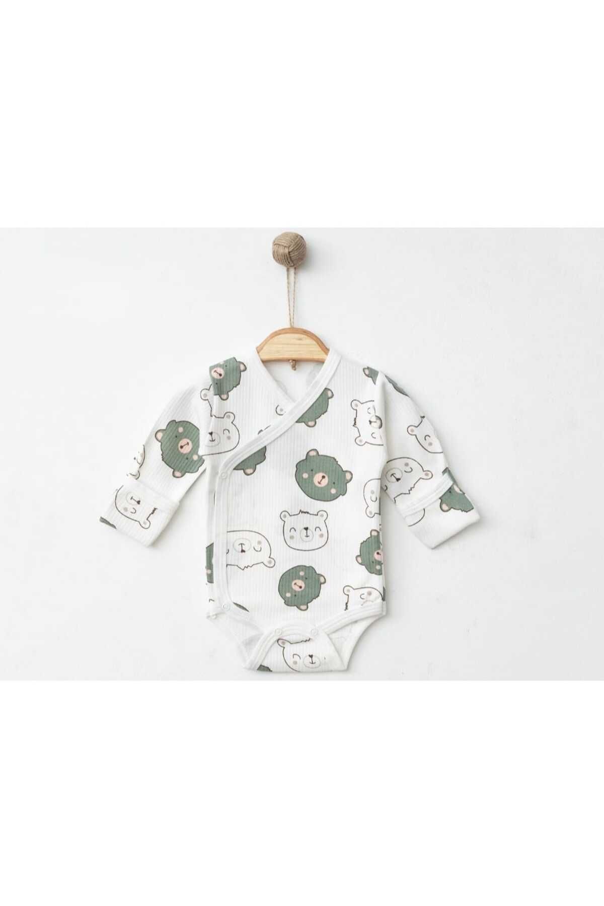 Nayinom Kids Ayıcık Desenli Uzun Kollu Body