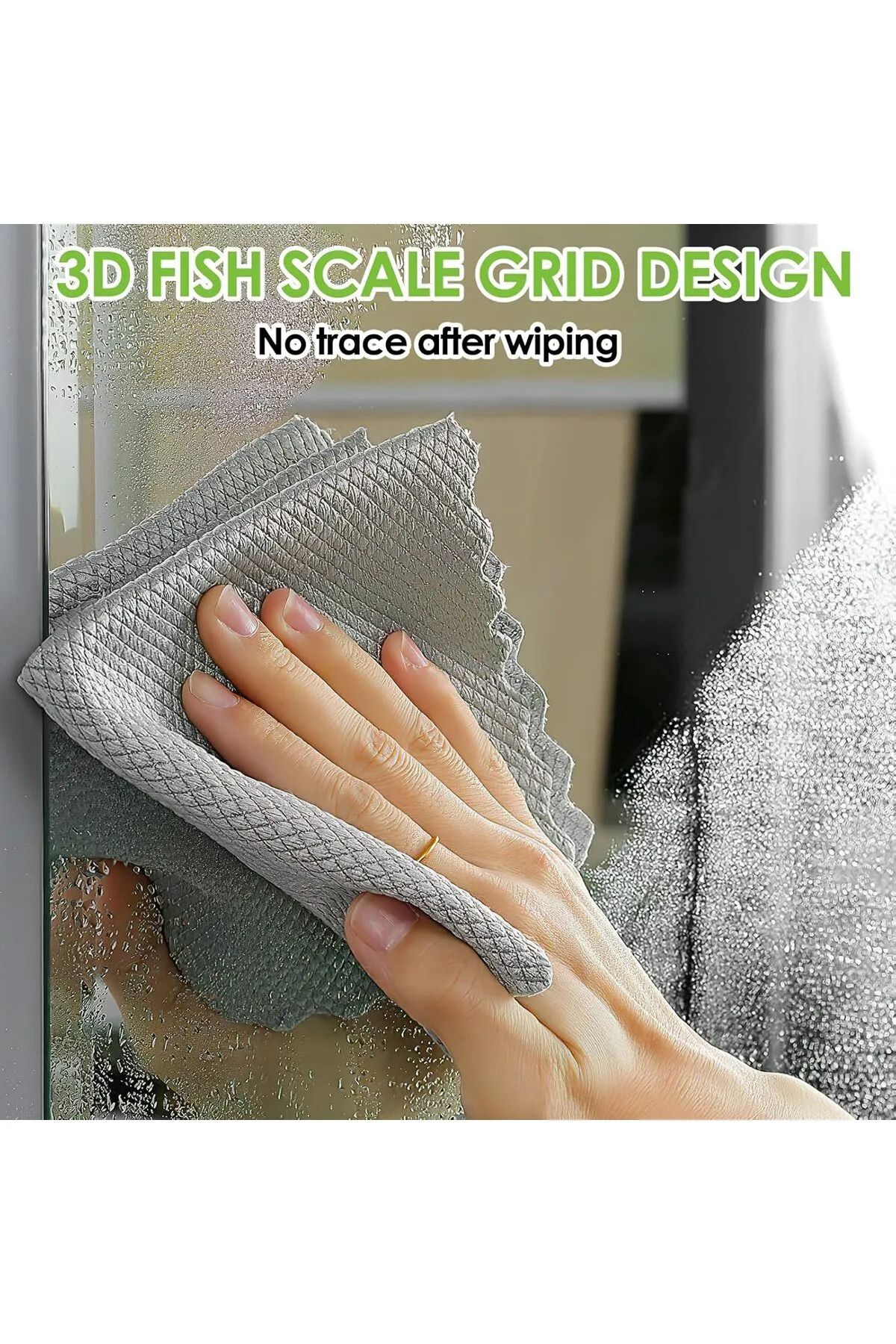 ARVALE 3 Adet Süper Emici 30 x 30 Cm Mikrofiber Temizlik Toz Süngeri Bulaşık Yıkama Bulaşık Süngeri