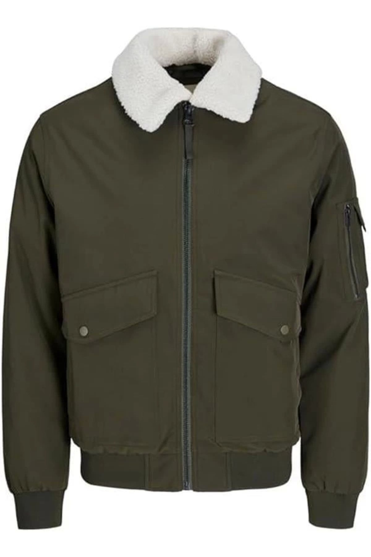 Lale Moda Kürklü Fonksiyonel Bomber Erkek Mont