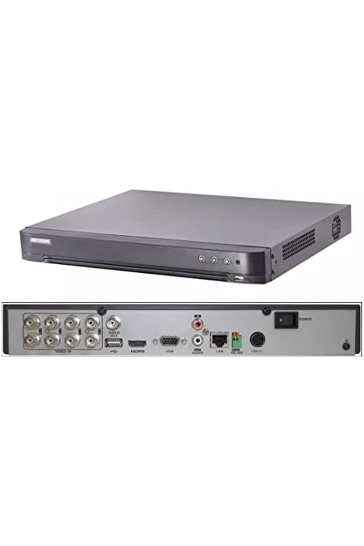 Hikvision-8 External Cameras 5MP HD from Hikvision with 8 Channels - 1TB Digital Video Recording - Adapters & 8