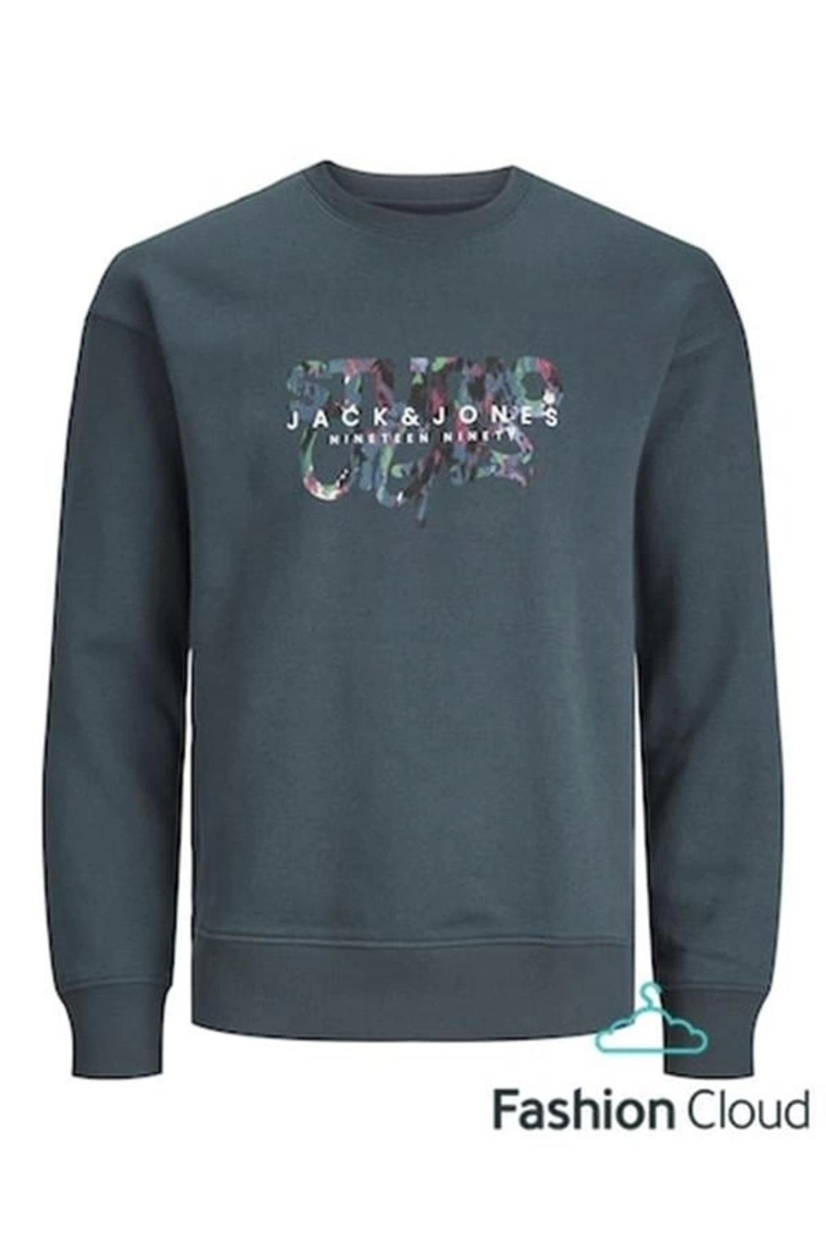 Lale Moda Bisiklet Yaka Baskılı Sweatshirt