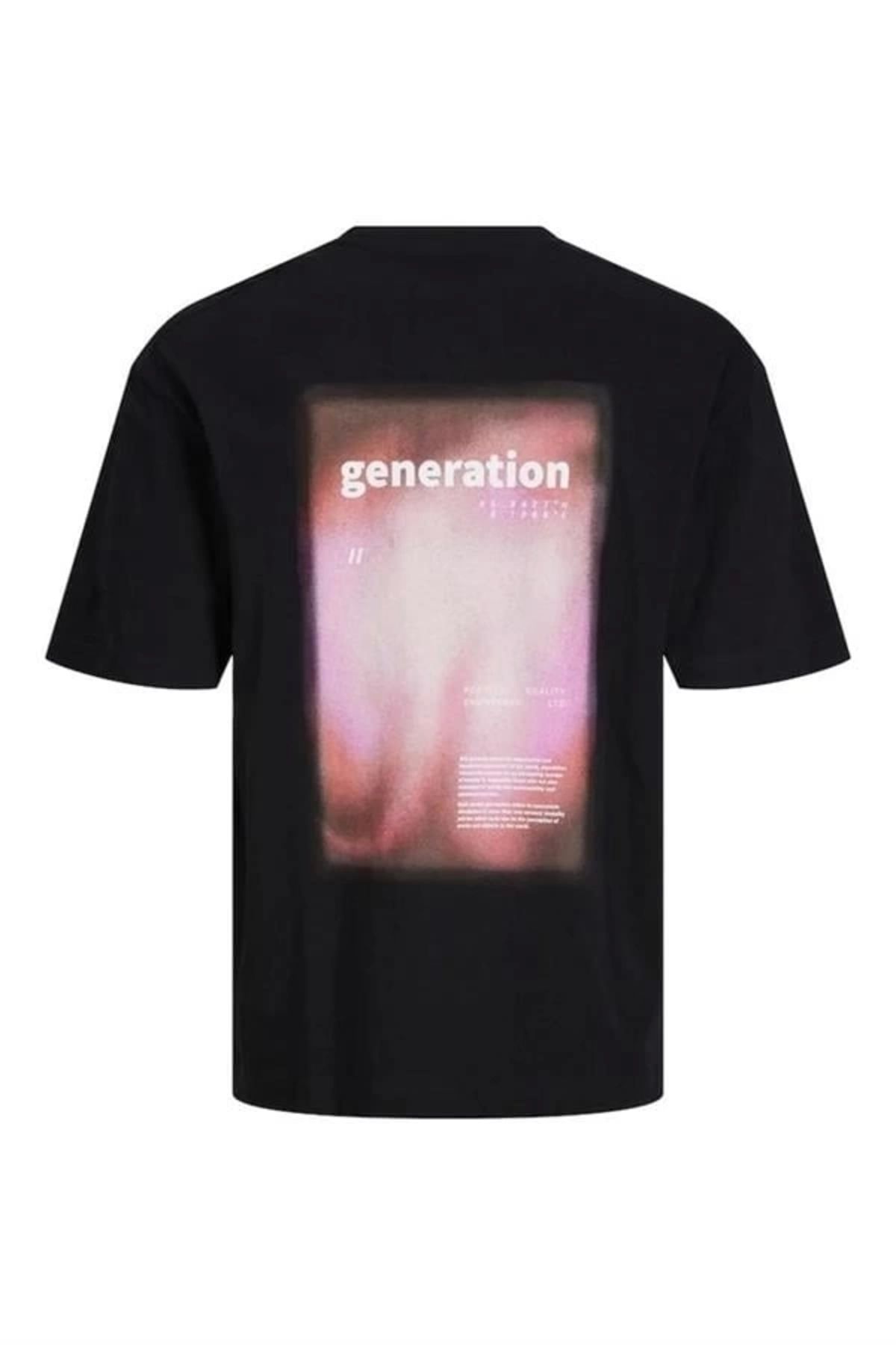 Lale Moda Sırt Baskılı Erkek T-Shirt