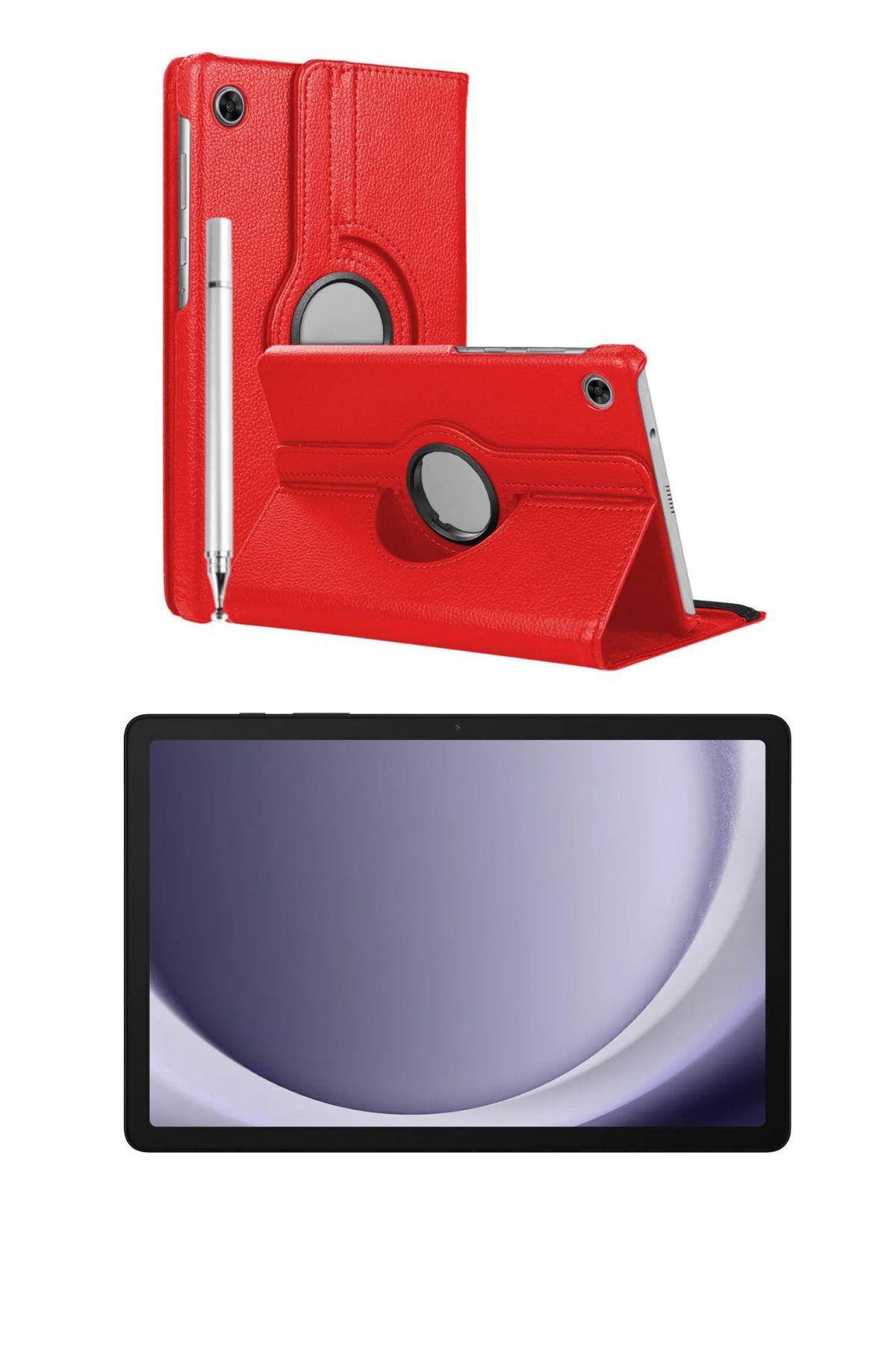 Samsung Galaxy Tab A9 4 GB Ram 64 GB 8'7 Inç Gümüş Tablet + Kılıf + Kalem (Samsung Türkiye Garantili)