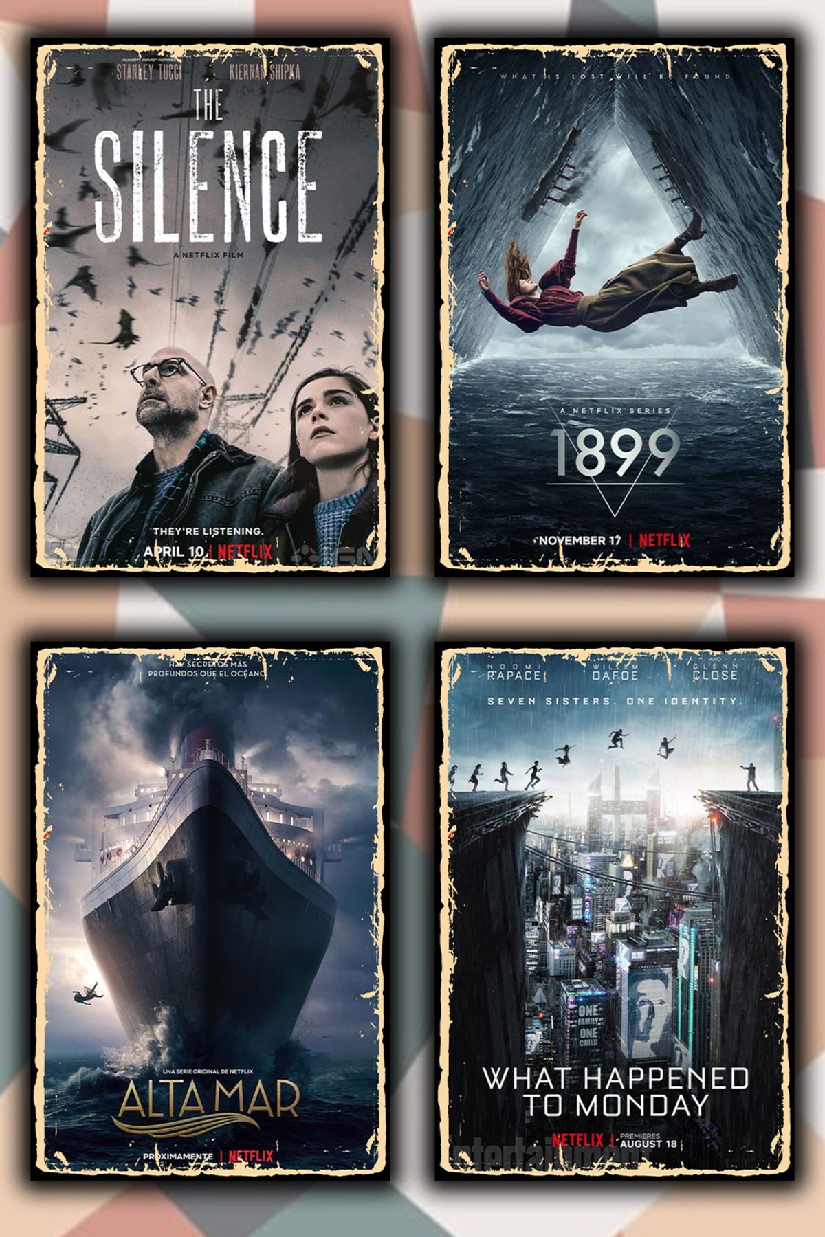 TABLOX Film Afişler 4lü poster 20x30