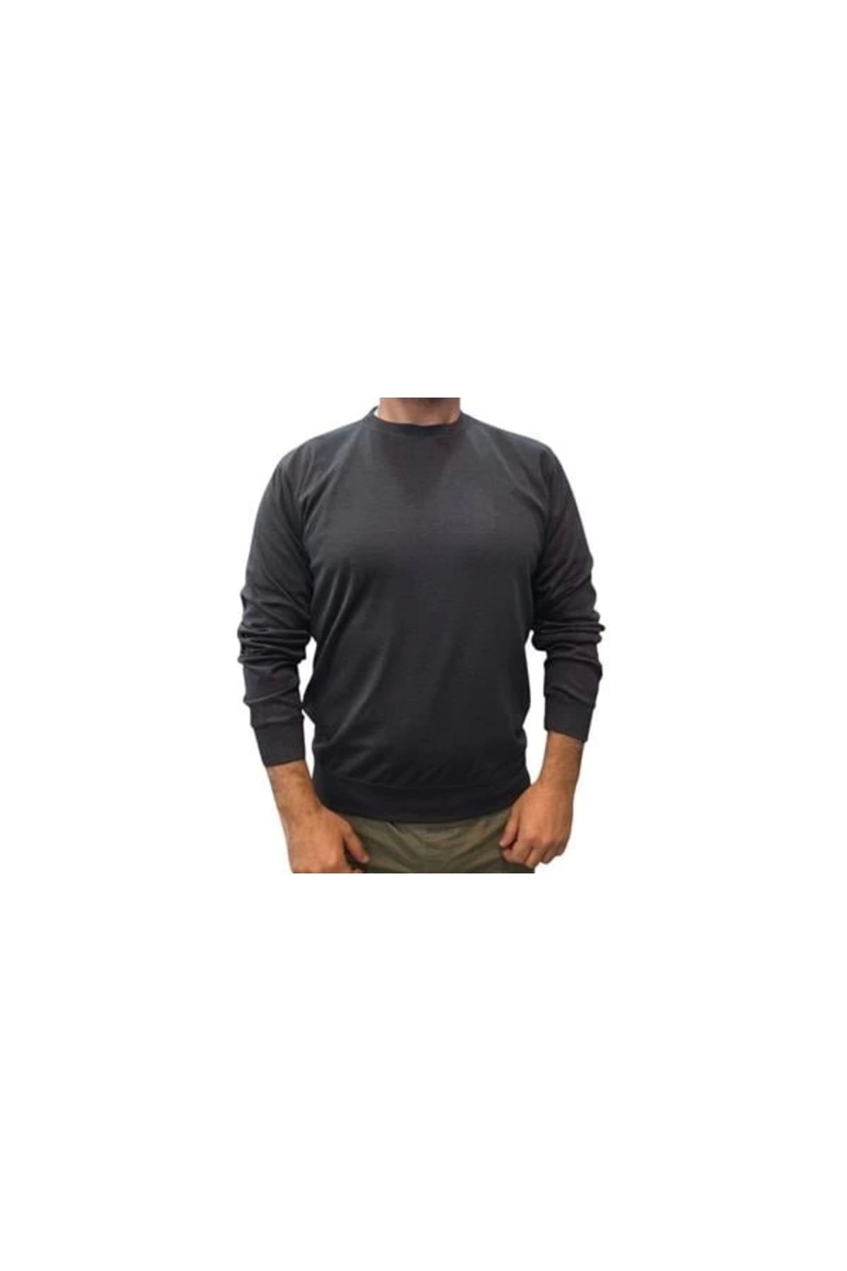 Lale Moda Sıfır Yaka Erkek Sweatshirt