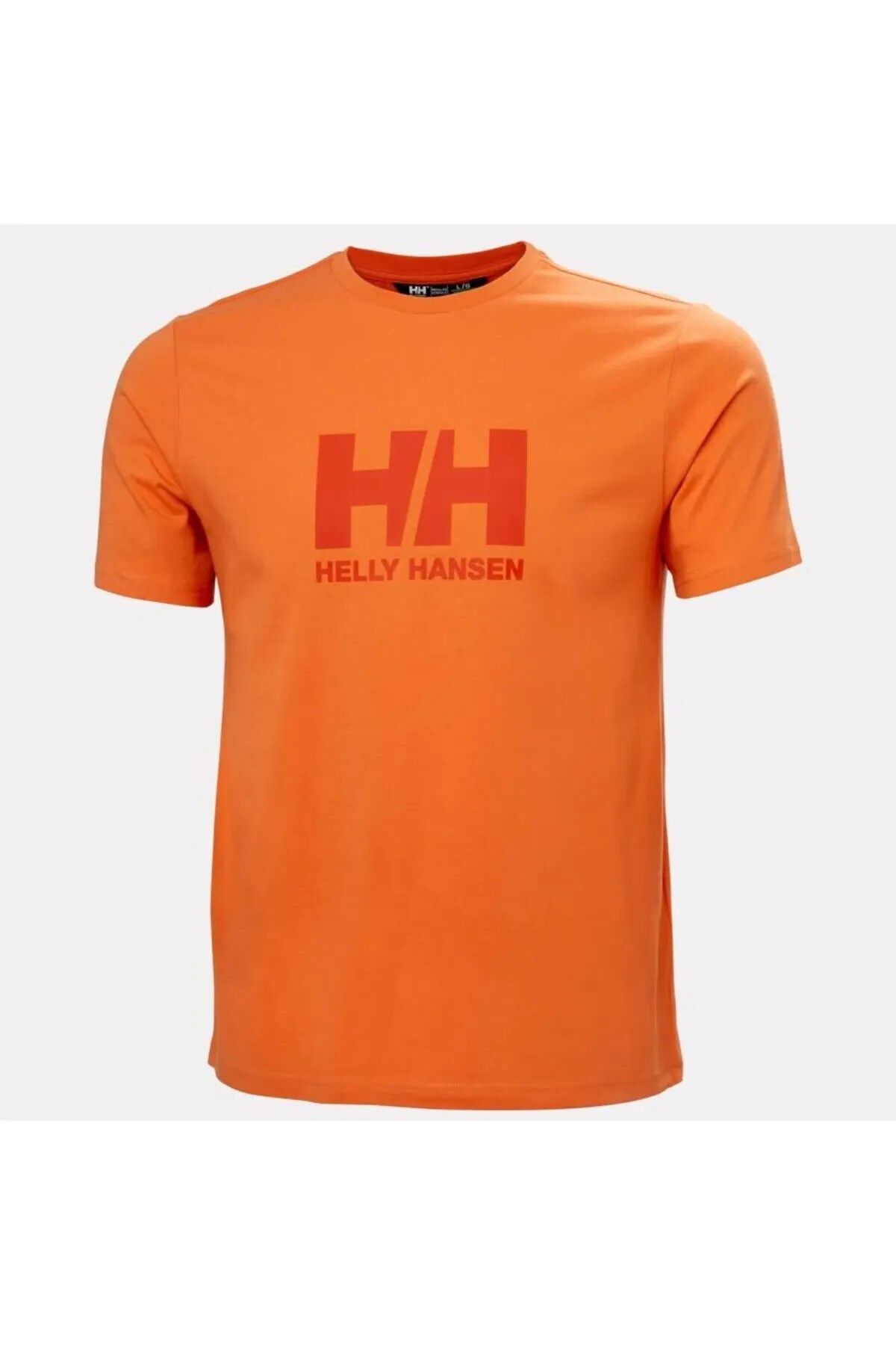 Helly Hansen Hh Logo T-Shırt Erkek Günbatımı