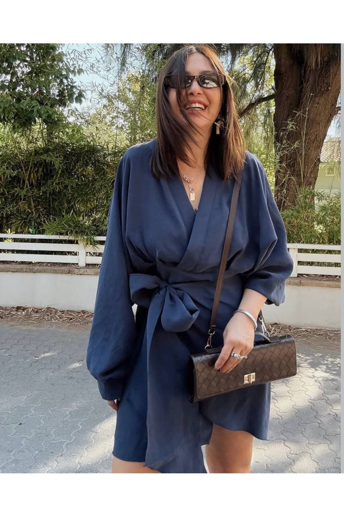 codudem ZR MODEL TREND BAĞLAMALI KISA ELBİSE