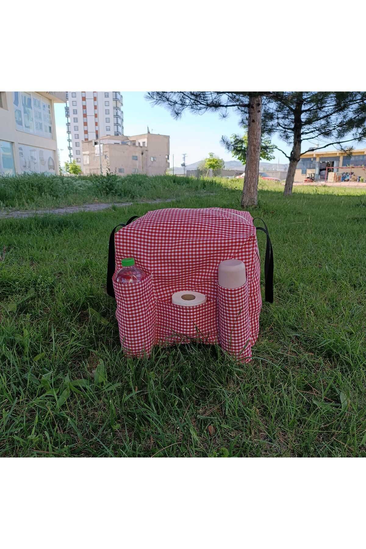 Arya Tekstil ÇANTALI PİKNİK SETİ 6 PARÇA