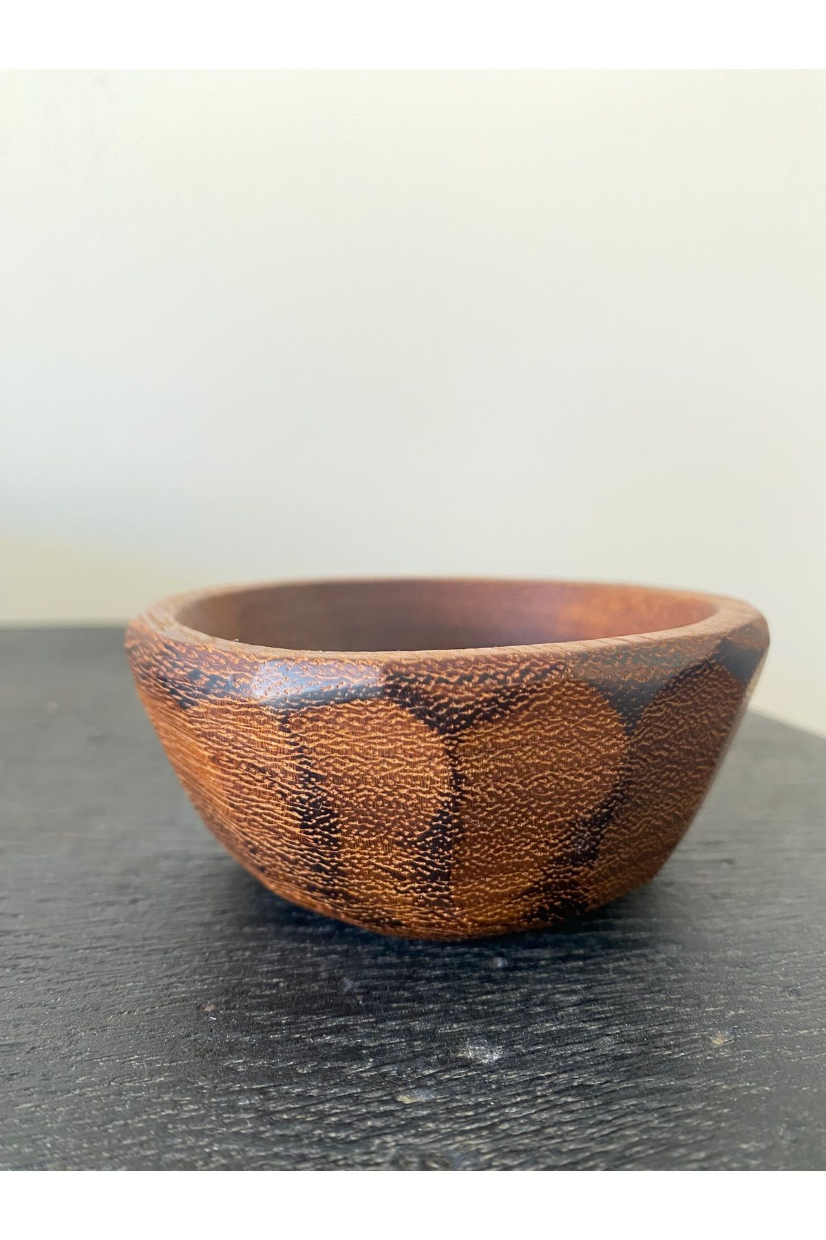 heraklia sanat El yapımı doğal ahşap kase