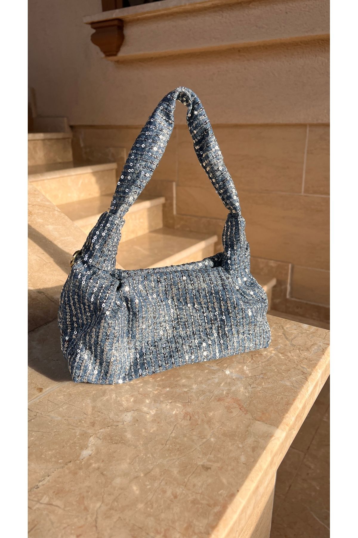 Mirel çanta Denim Çapraz Askılı Şık El Çanta Çantası