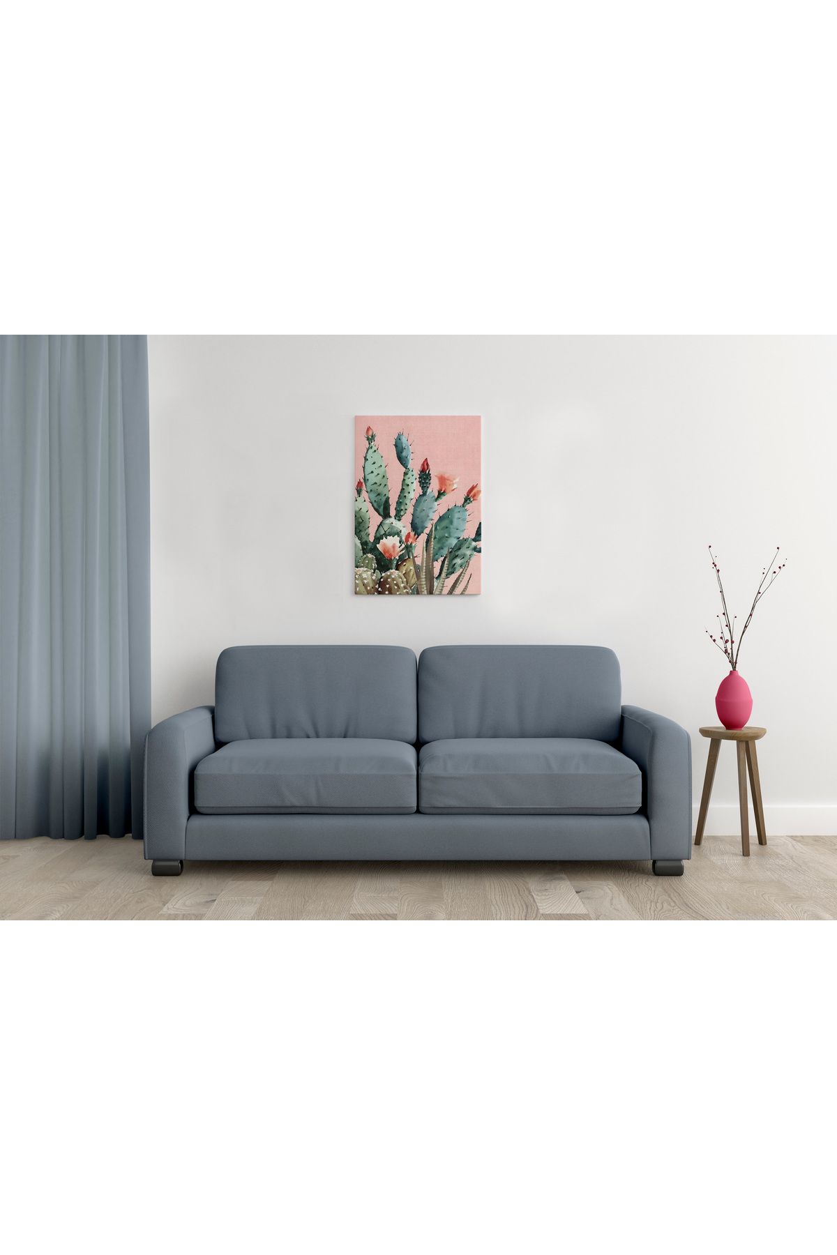 waspandhornet Kaktüs Temalı MDF Tablo