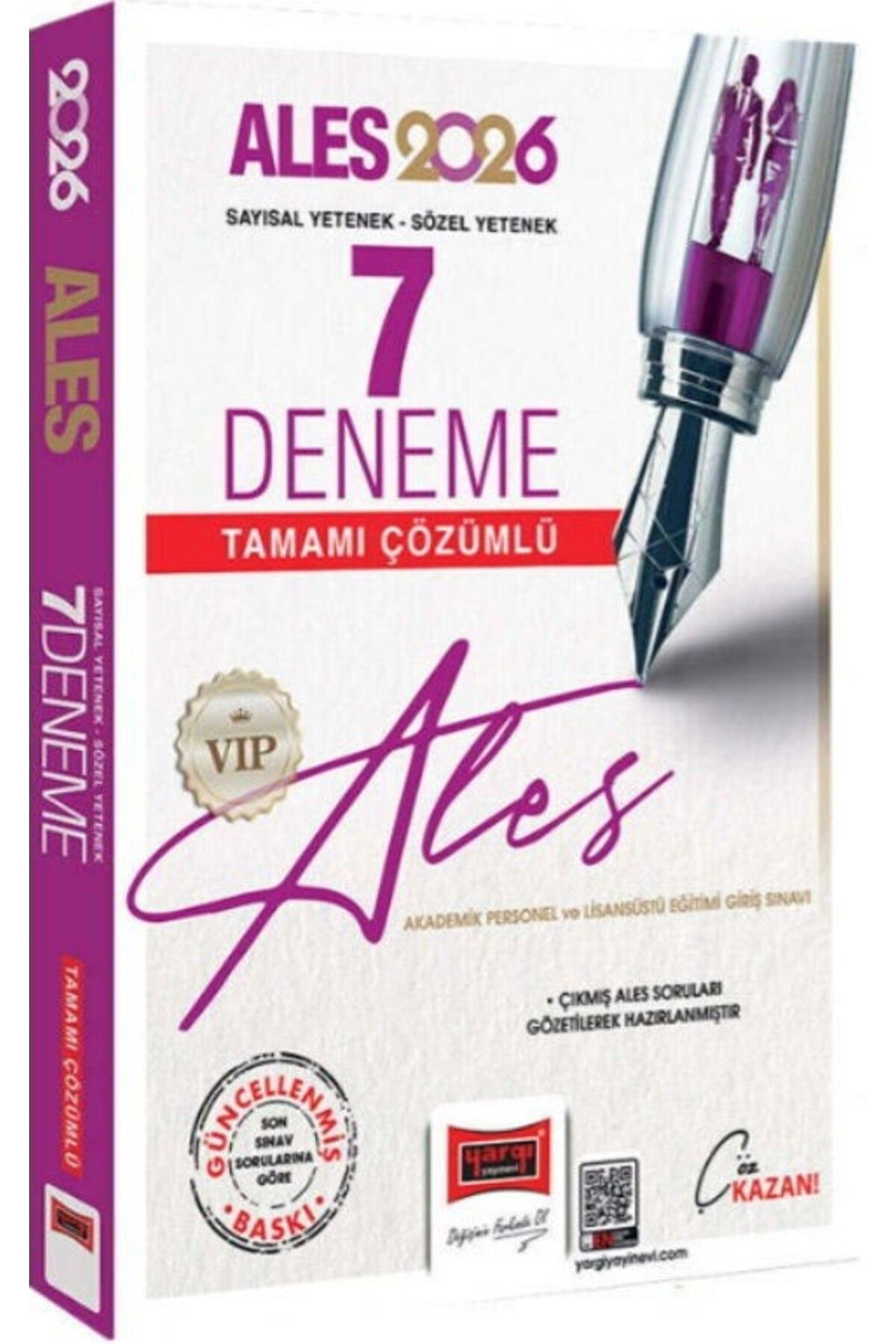 Ankara Kitap Merkezi 2026 ALES VIP Sayısal Sözel Yetenek Tamamı Çözümlü 7 Deneme Yargı Yayınları